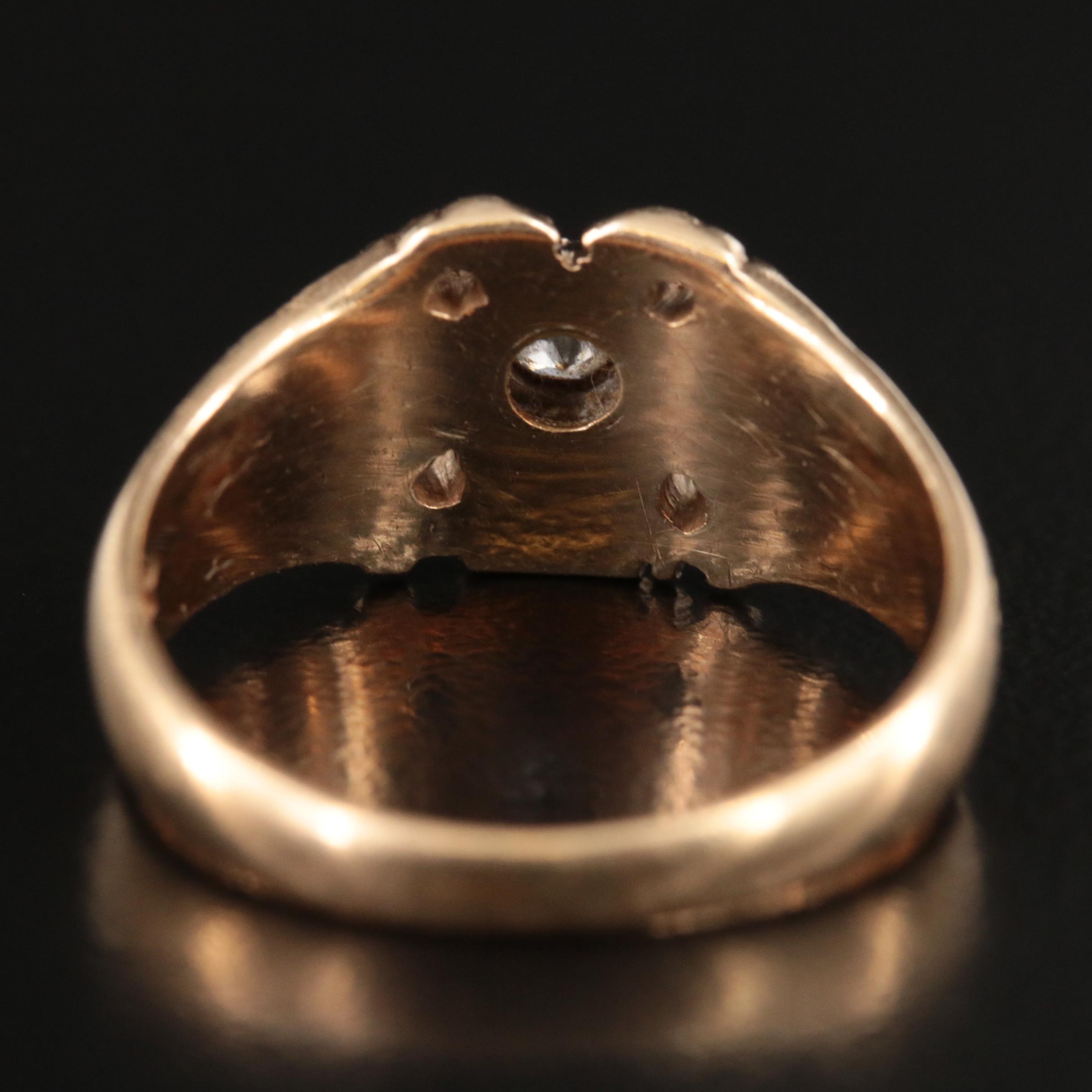 14K Diamond and Enamel Masonic Scottish Rite Ring