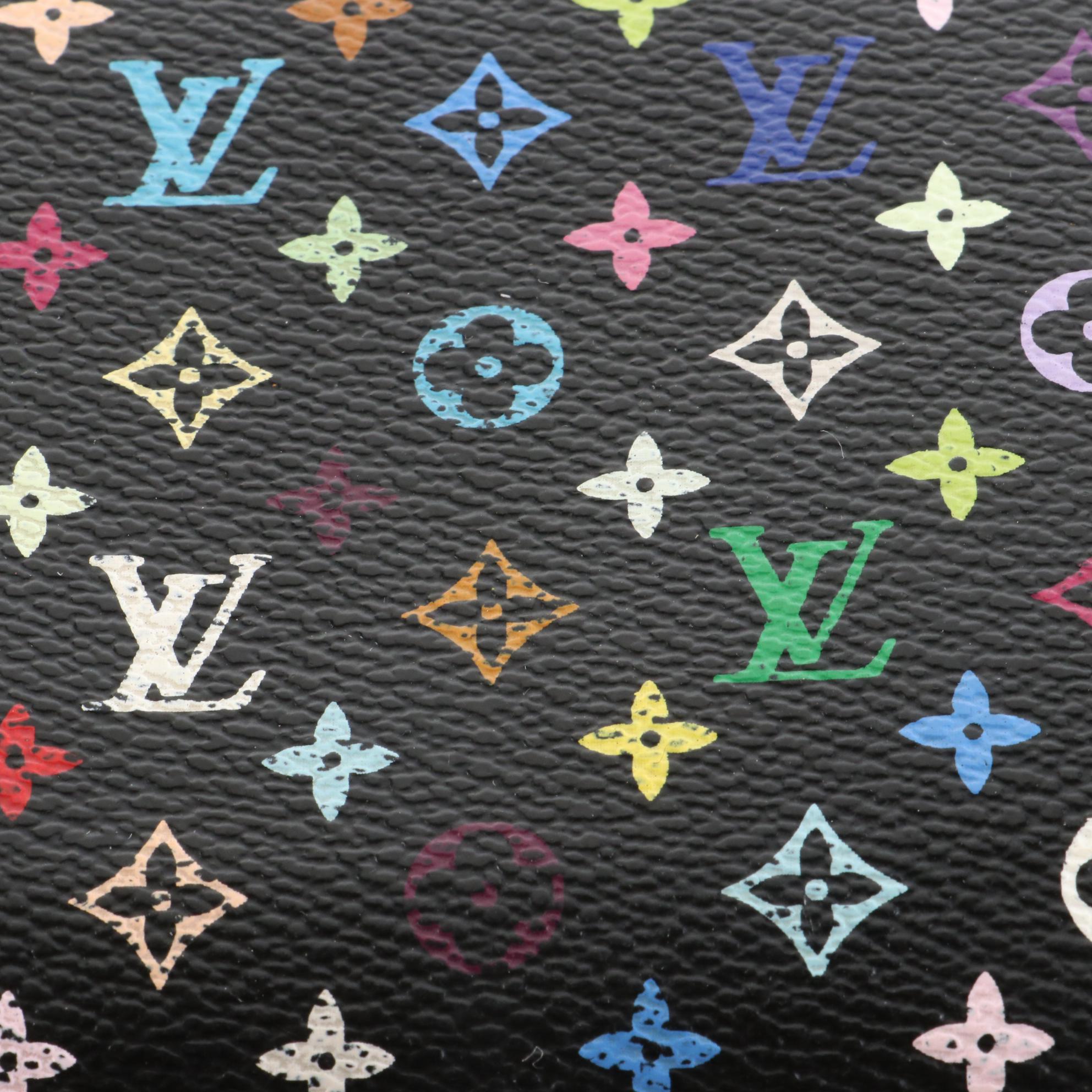 Louis Vuitton Zippy Wallet in Black Monogram Multicolore Canvas