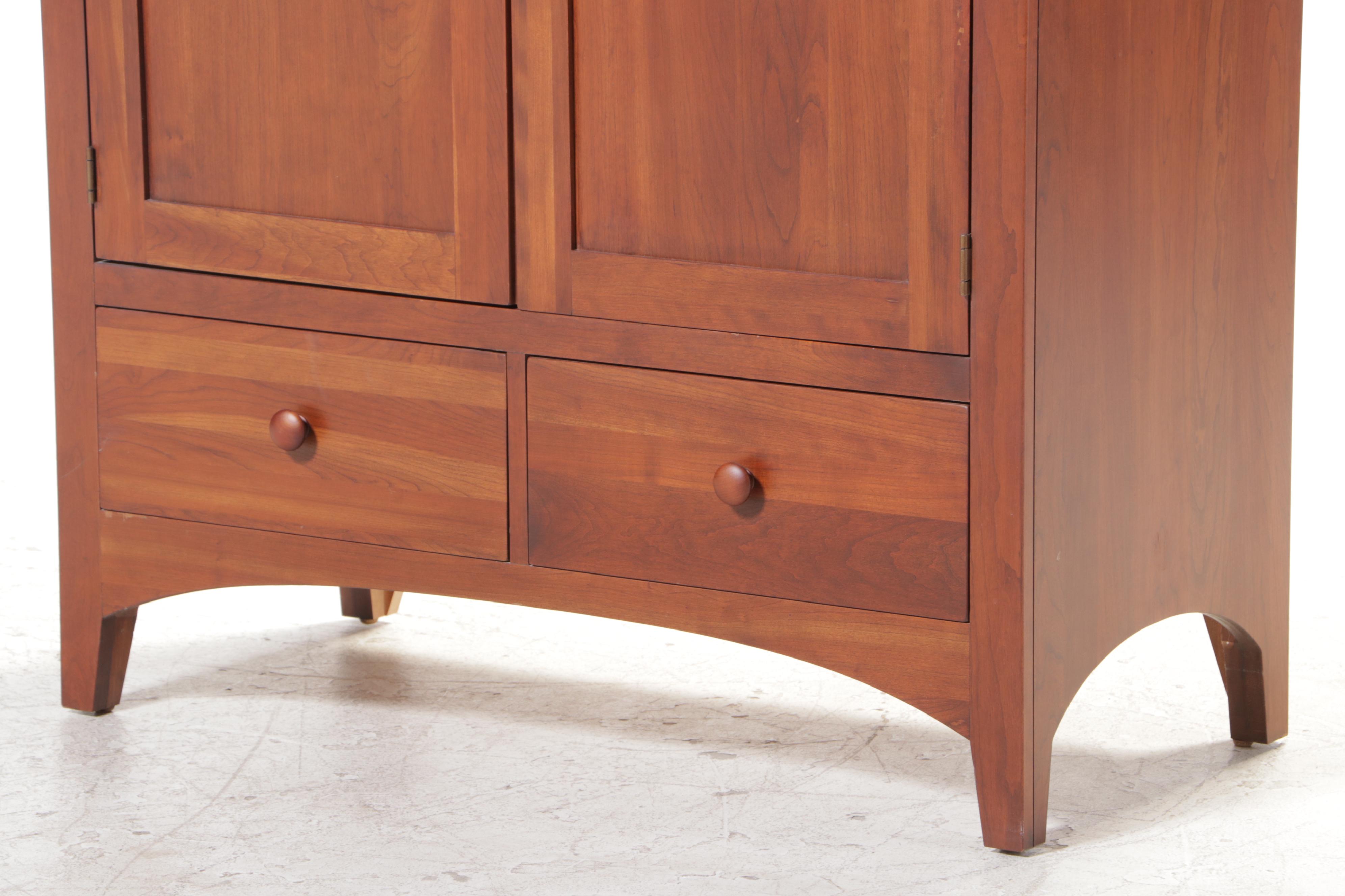 Ethan Allen "American Impressions" Shaker Style Cherrywood Clothes Press