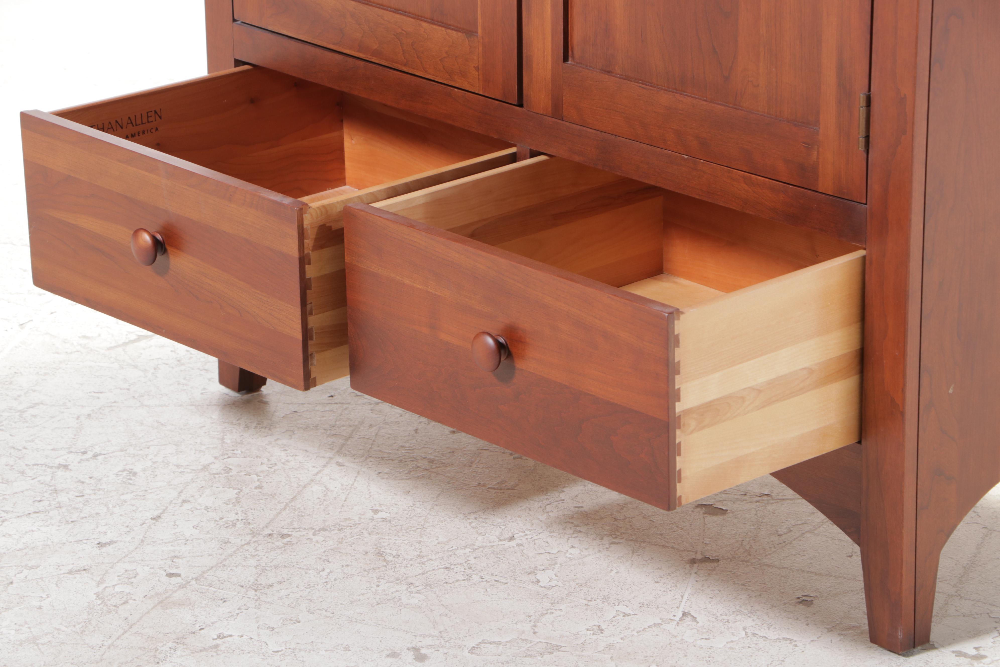 Ethan Allen "American Impressions" Shaker Style Cherrywood Clothes Press