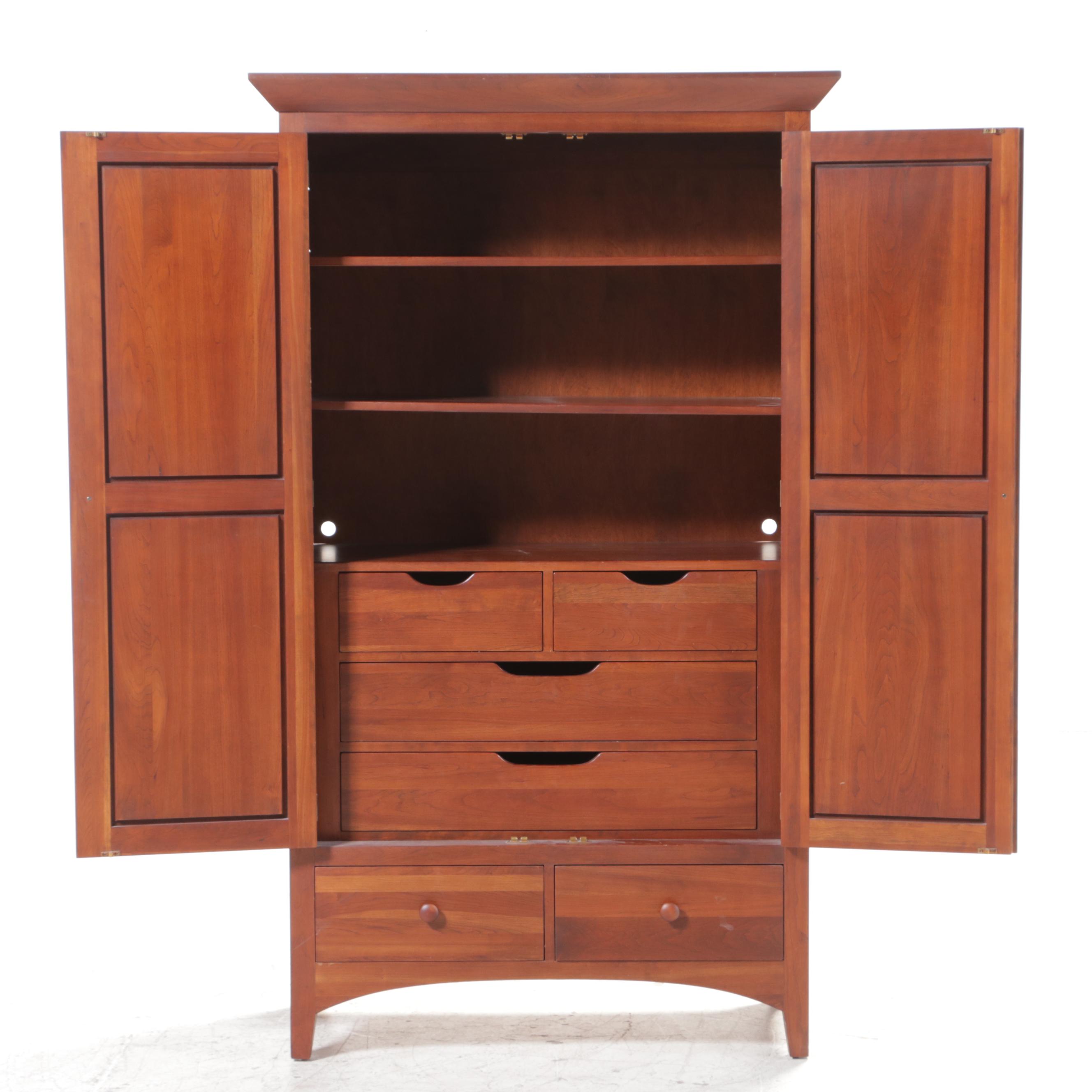 Ethan Allen "American Impressions" Shaker Style Cherrywood Clothes Press