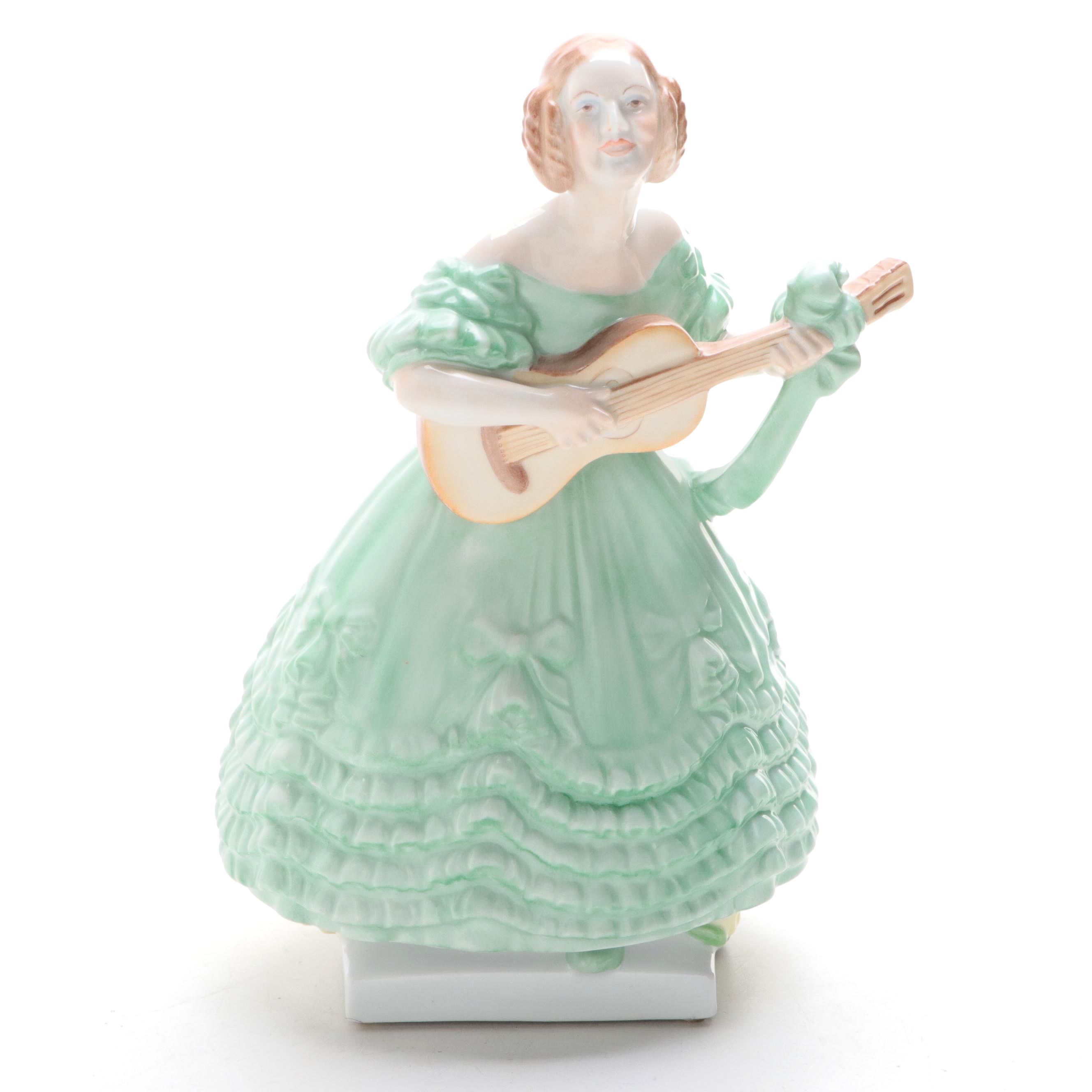 Herend Traditional Hungarian People "Mrs. Dery" Porcelain Figurine, 1999