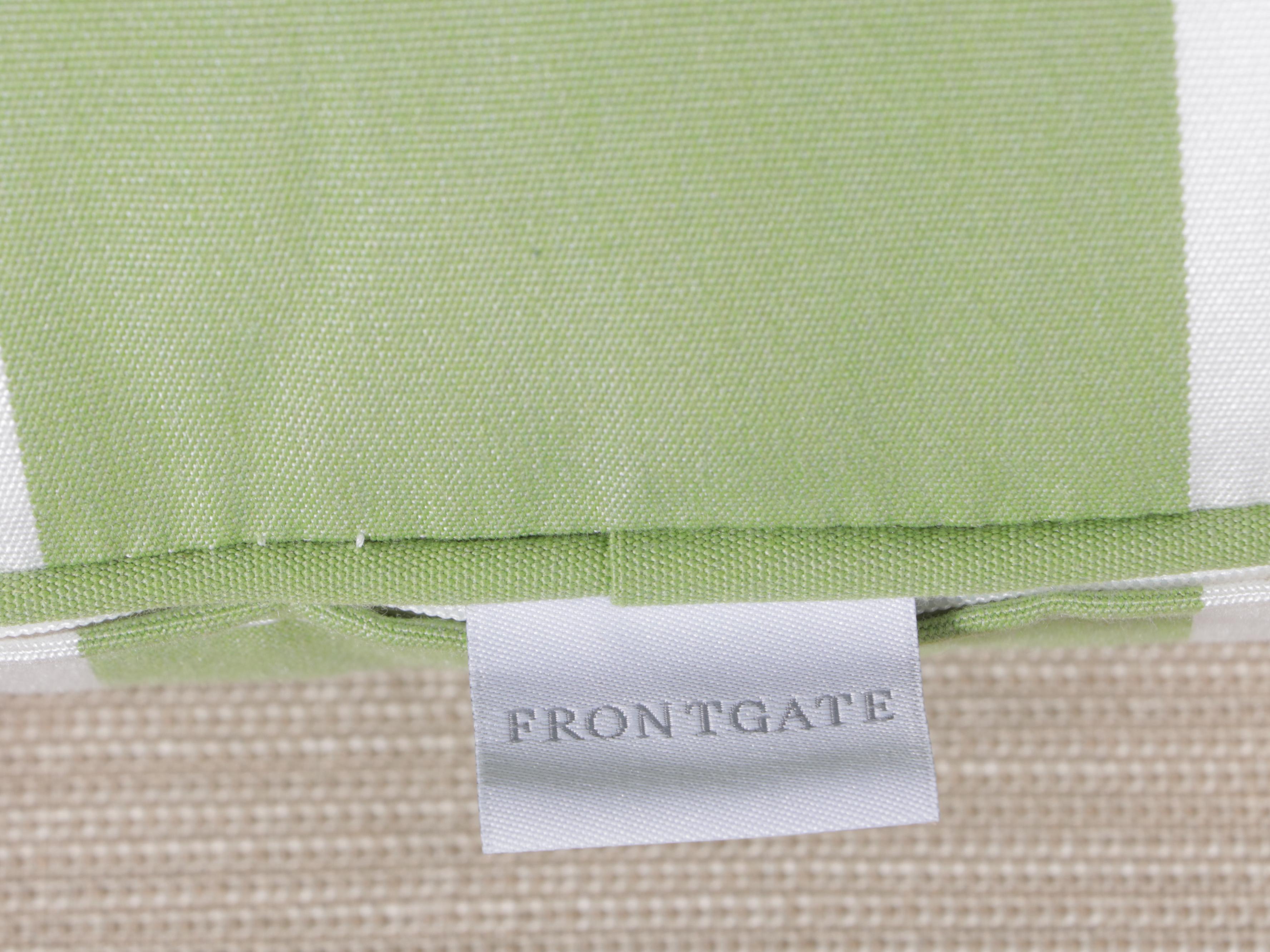 Frontgate "Hampton" Resin Wicker Patio Armchair and Ottoman in Driftwood Finish