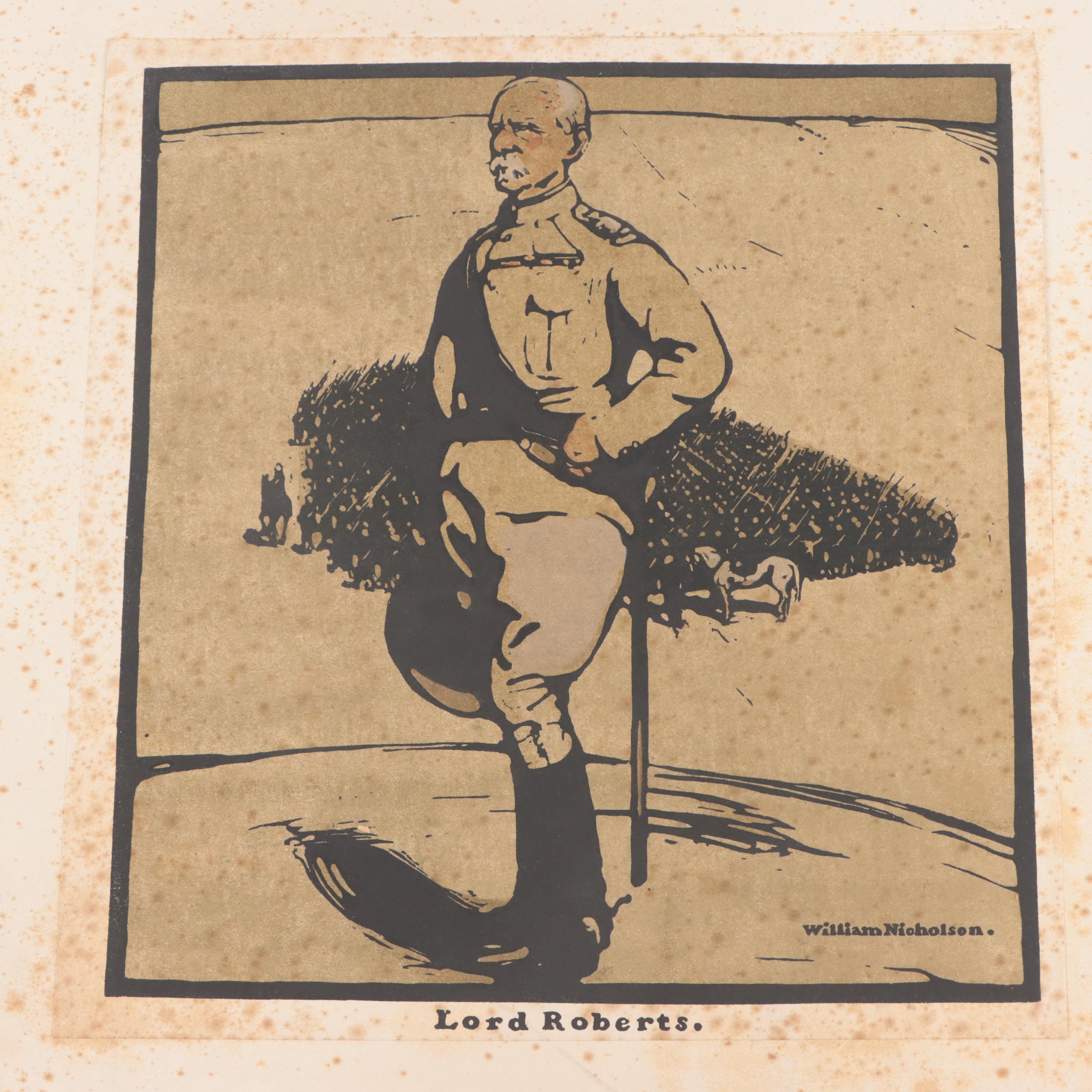 Lithographic Folio After William Nicholson Woodcuts "Twelve Portraits"