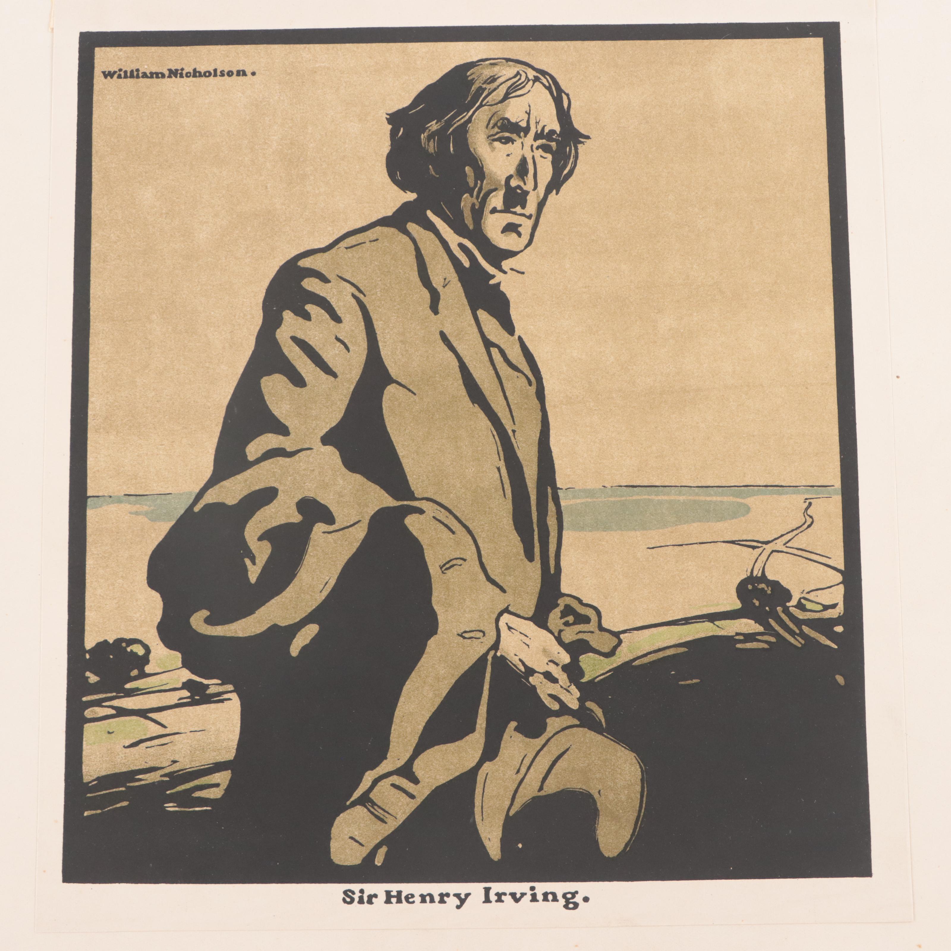 Lithographic Folio After William Nicholson Woodcuts "Twelve Portraits"