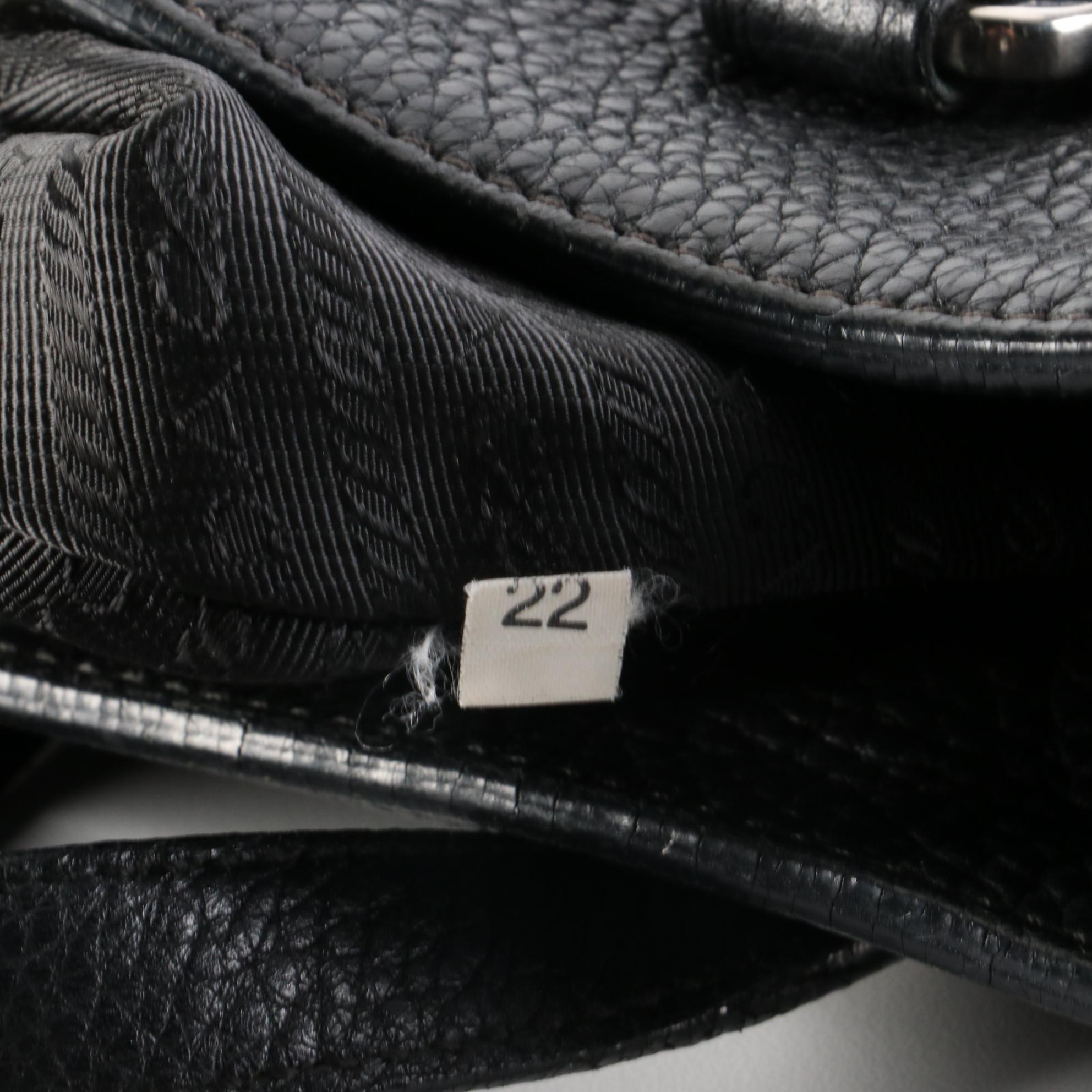 Prada Buckle Vitello Daino Leather Shoulder Bag