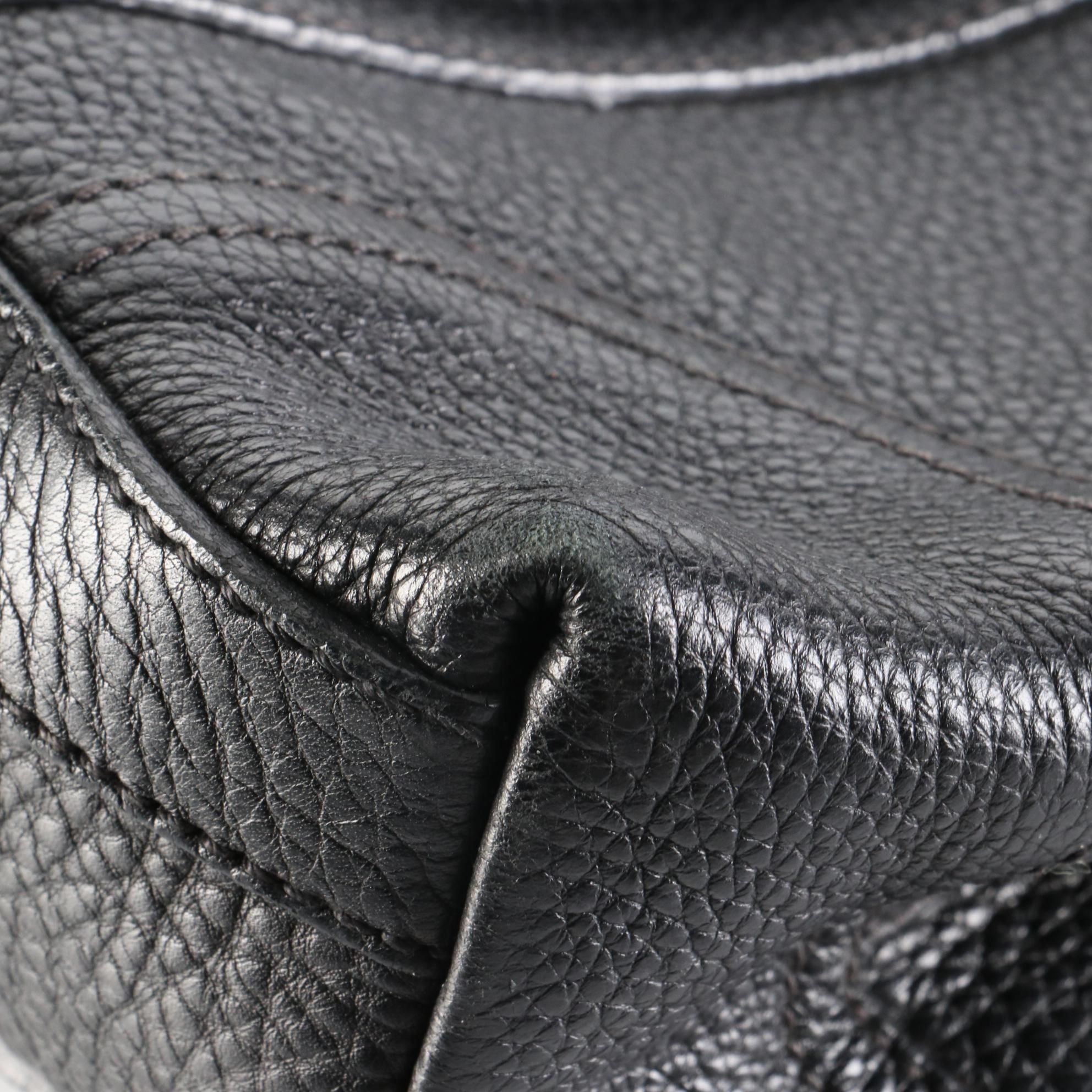 Prada Buckle Vitello Daino Leather Shoulder Bag