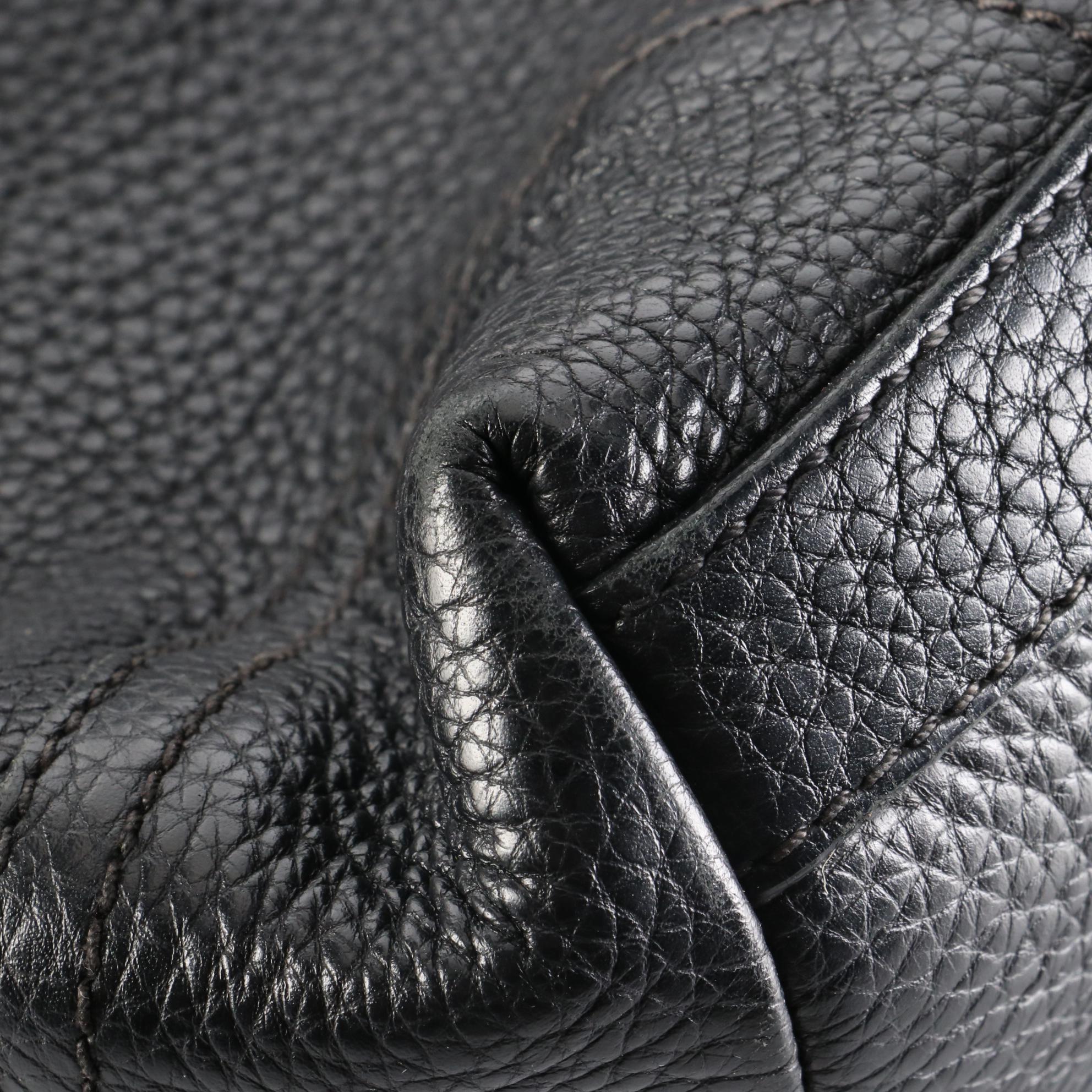 Prada Buckle Vitello Daino Leather Shoulder Bag