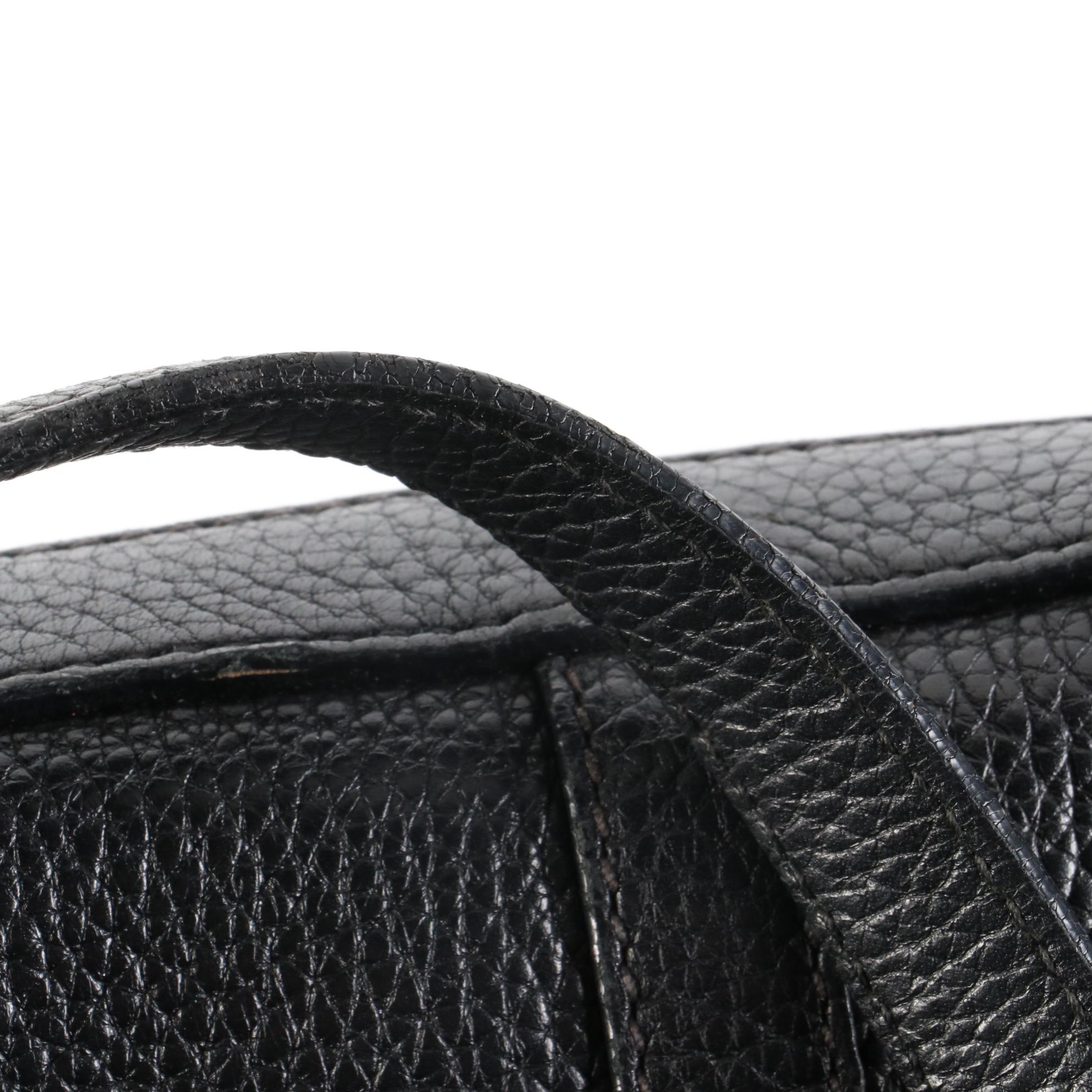 Prada Buckle Vitello Daino Leather Shoulder Bag