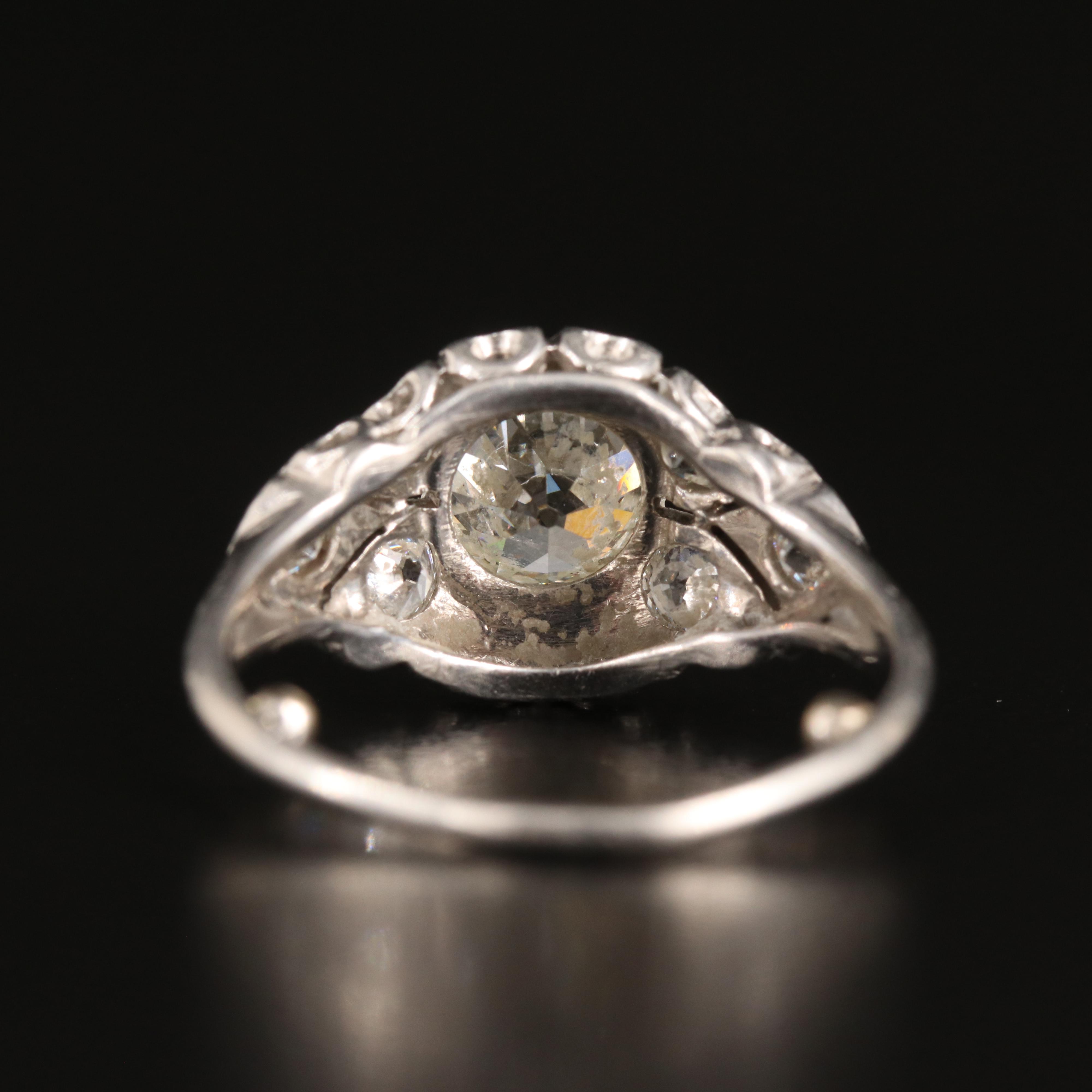 1930s Platinum 2.19 CTW Diamond Ring