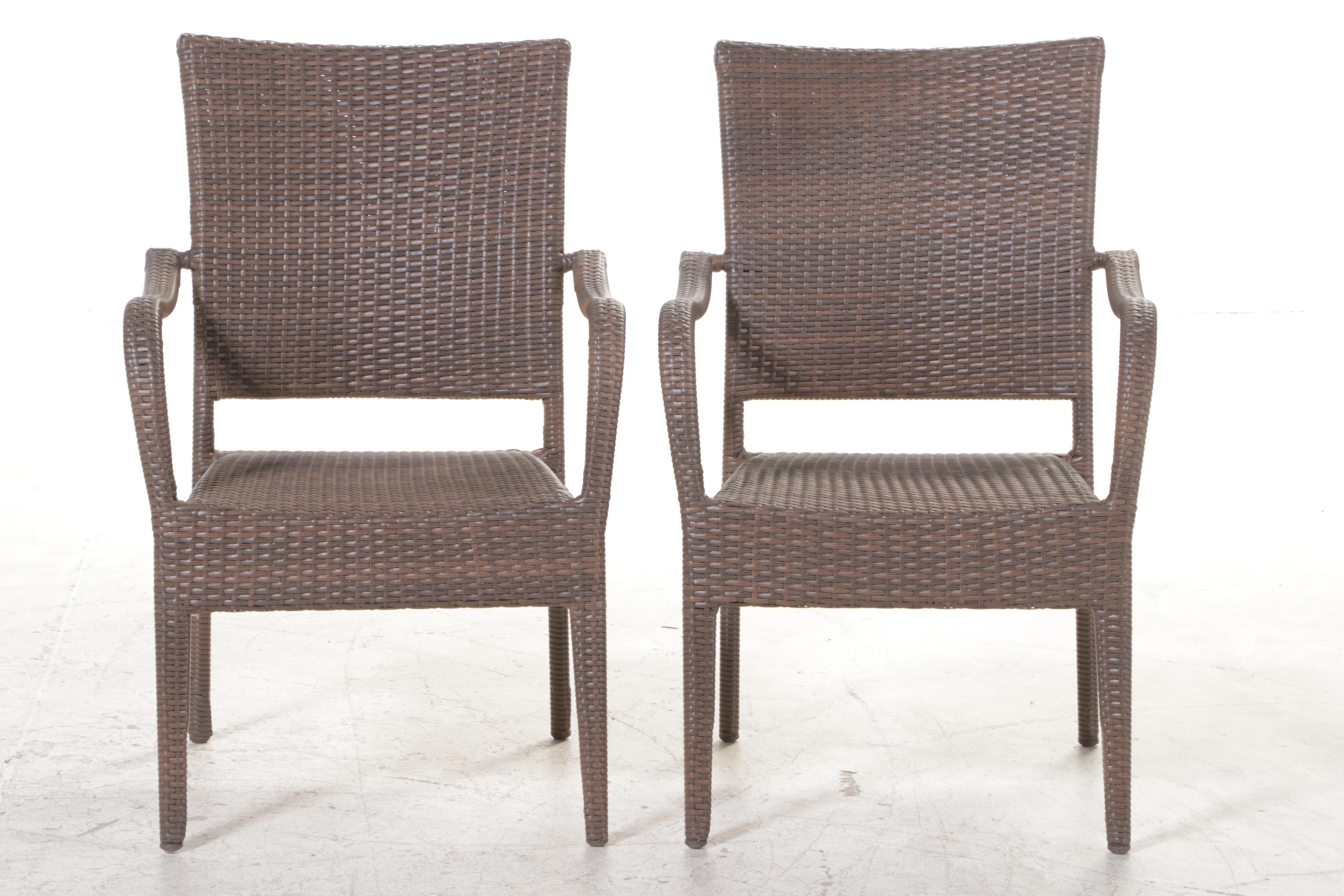 Three-Piece Pelican Reef Resin Wicker and Aluminum Patio Bistro Set