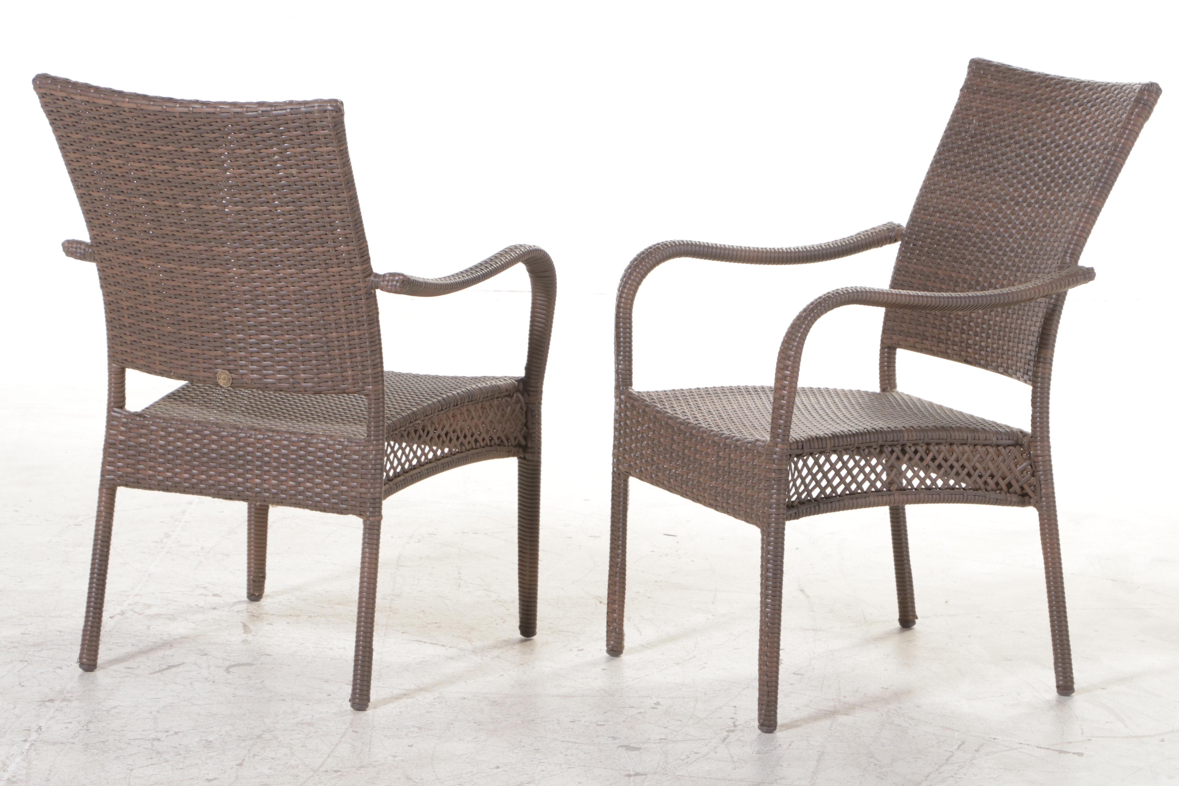 Three-Piece Pelican Reef Resin Wicker and Aluminum Patio Bistro Set