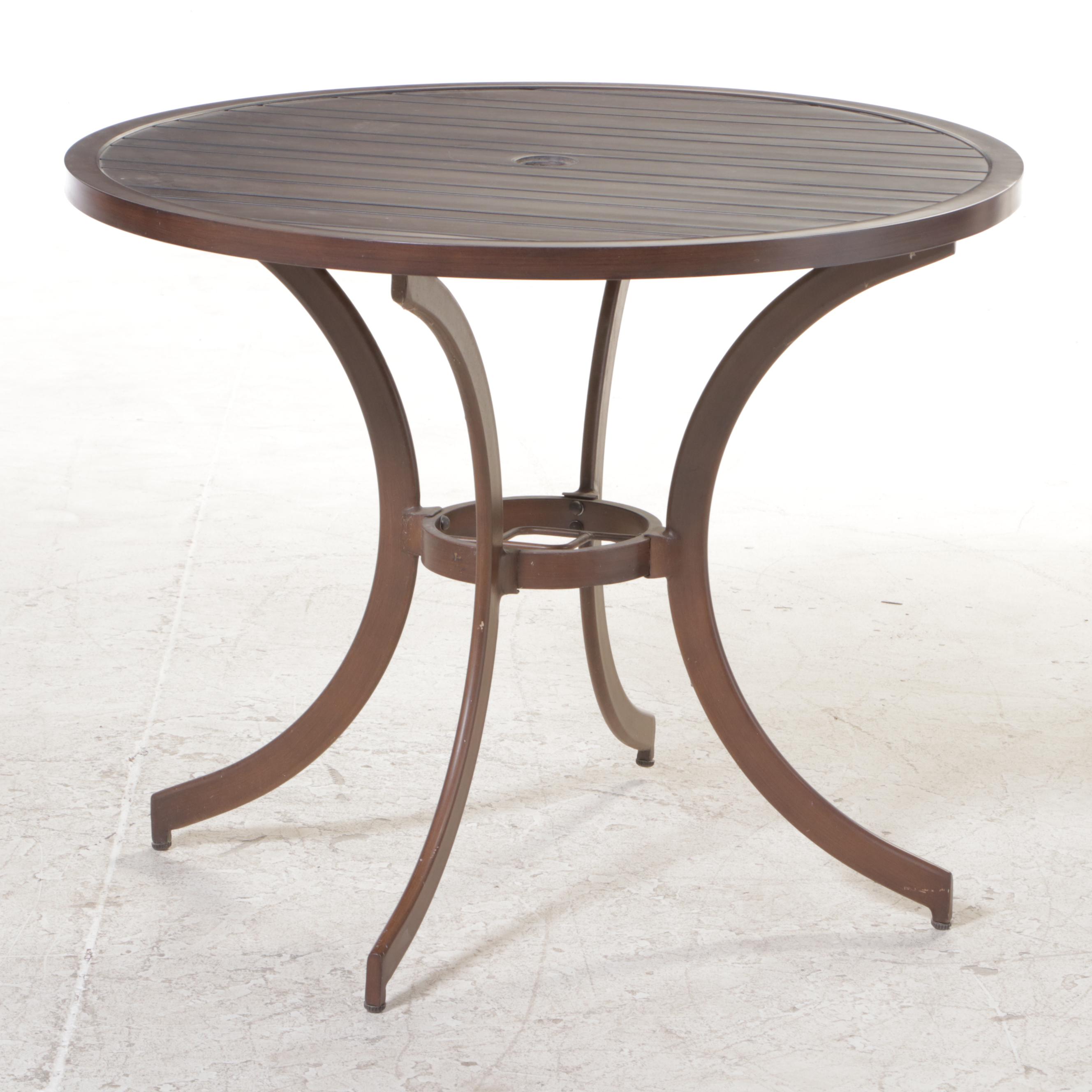 Three-Piece Pelican Reef Resin Wicker and Aluminum Patio Bistro Set