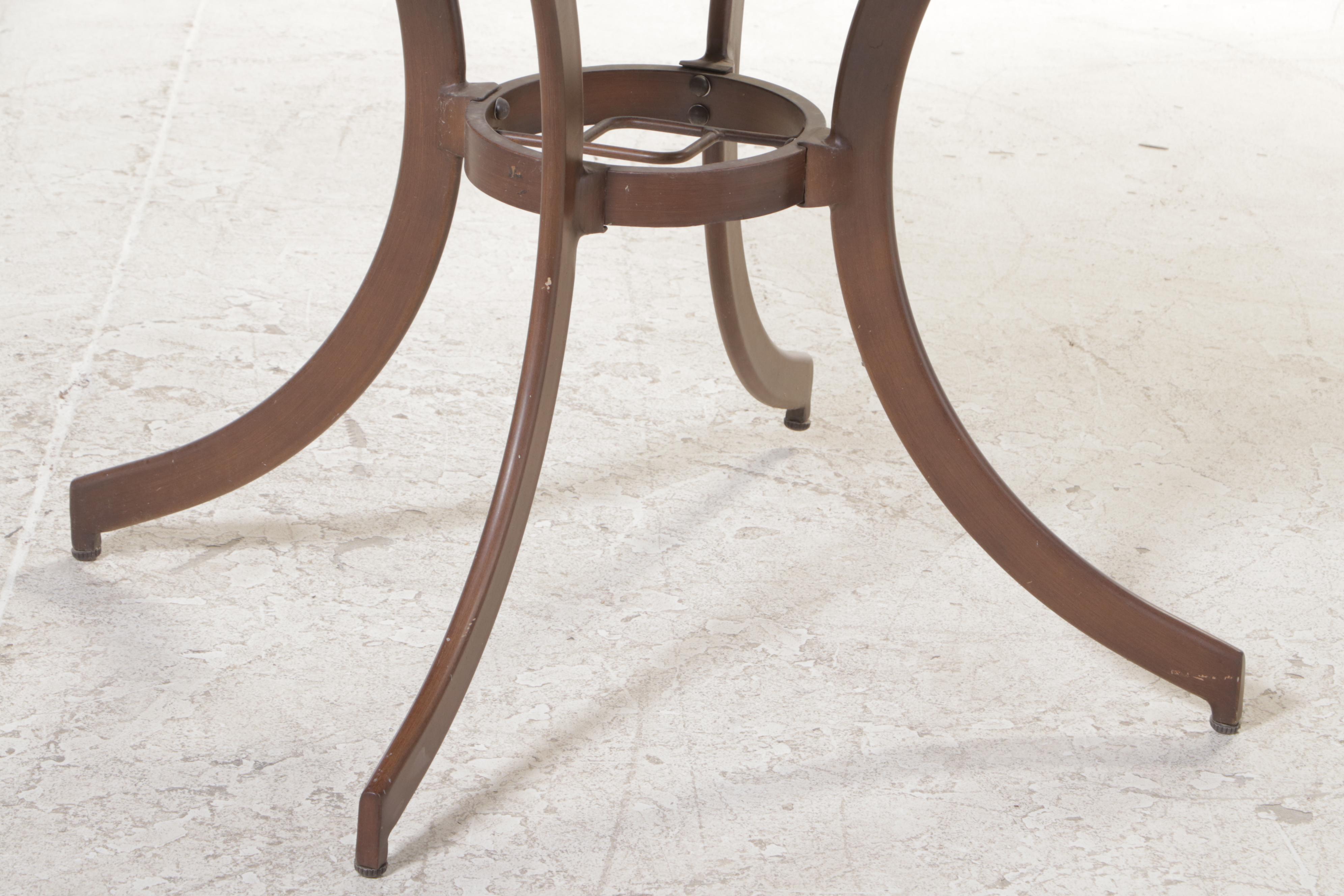 Three-Piece Pelican Reef Resin Wicker and Aluminum Patio Bistro Set