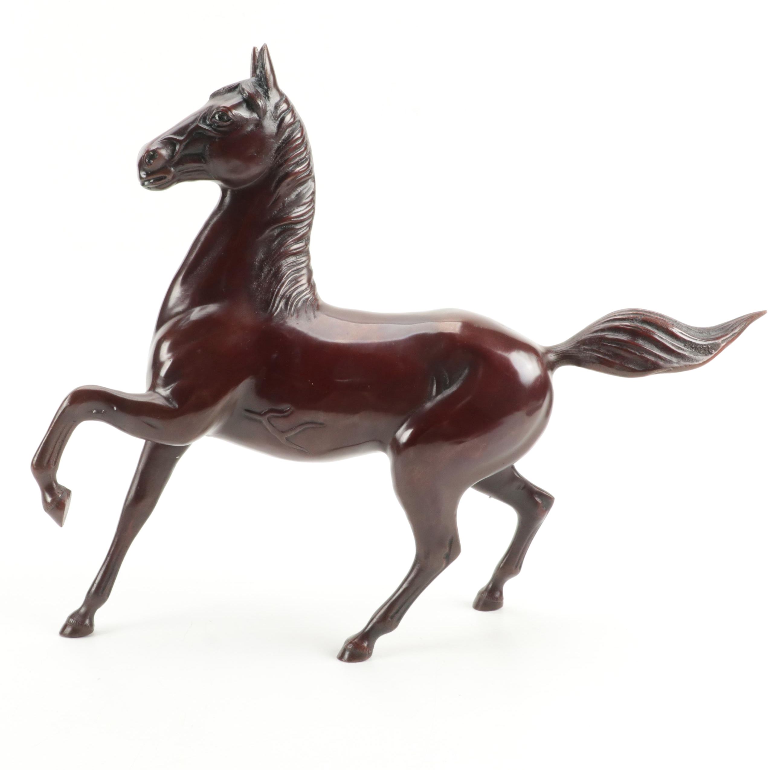 Bronze Morgan Horse Figurine, 20th Century