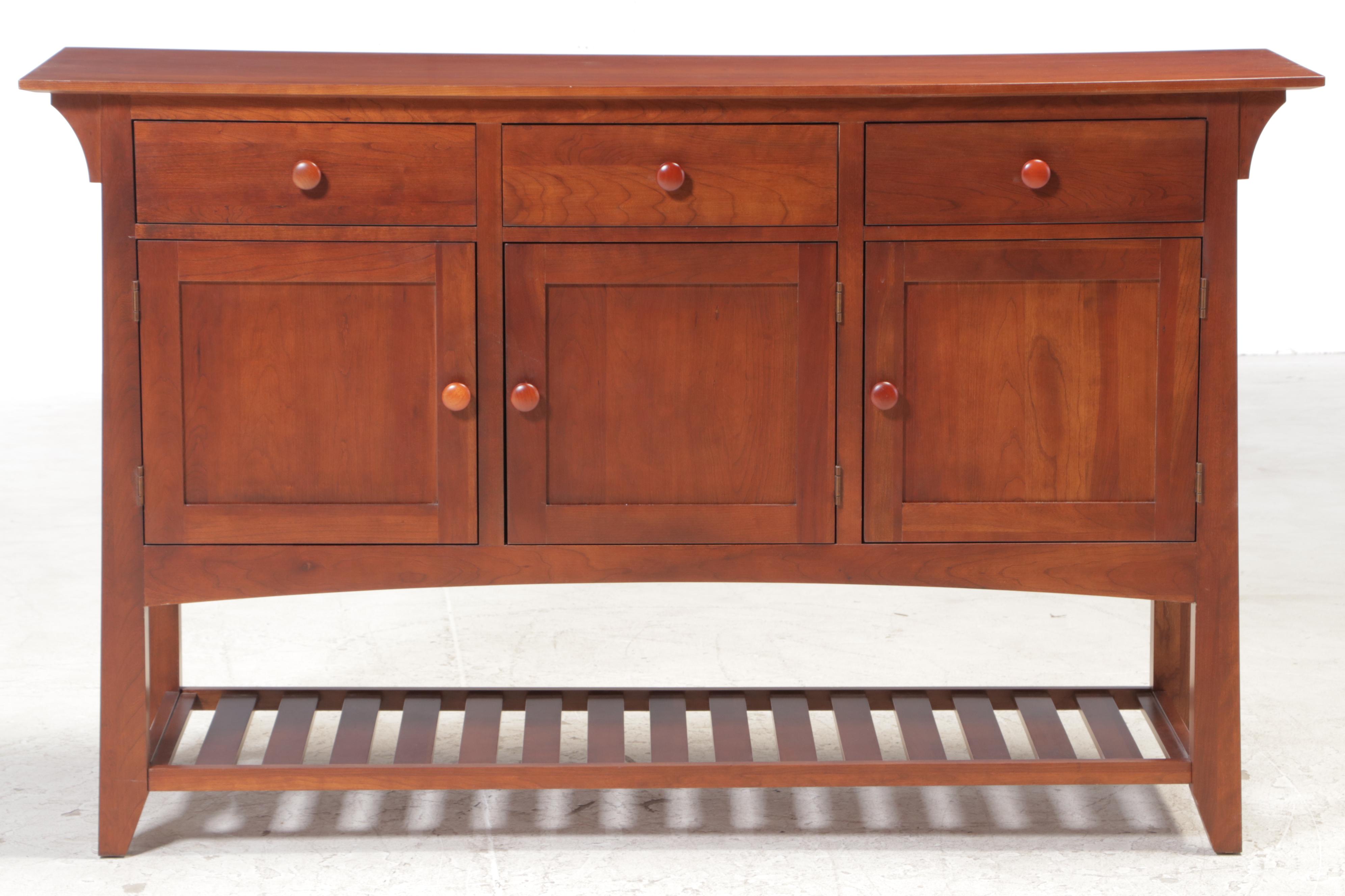 Ethan Allen "American Impressions" Arts and Crafts Style Cherrywood Sideboard