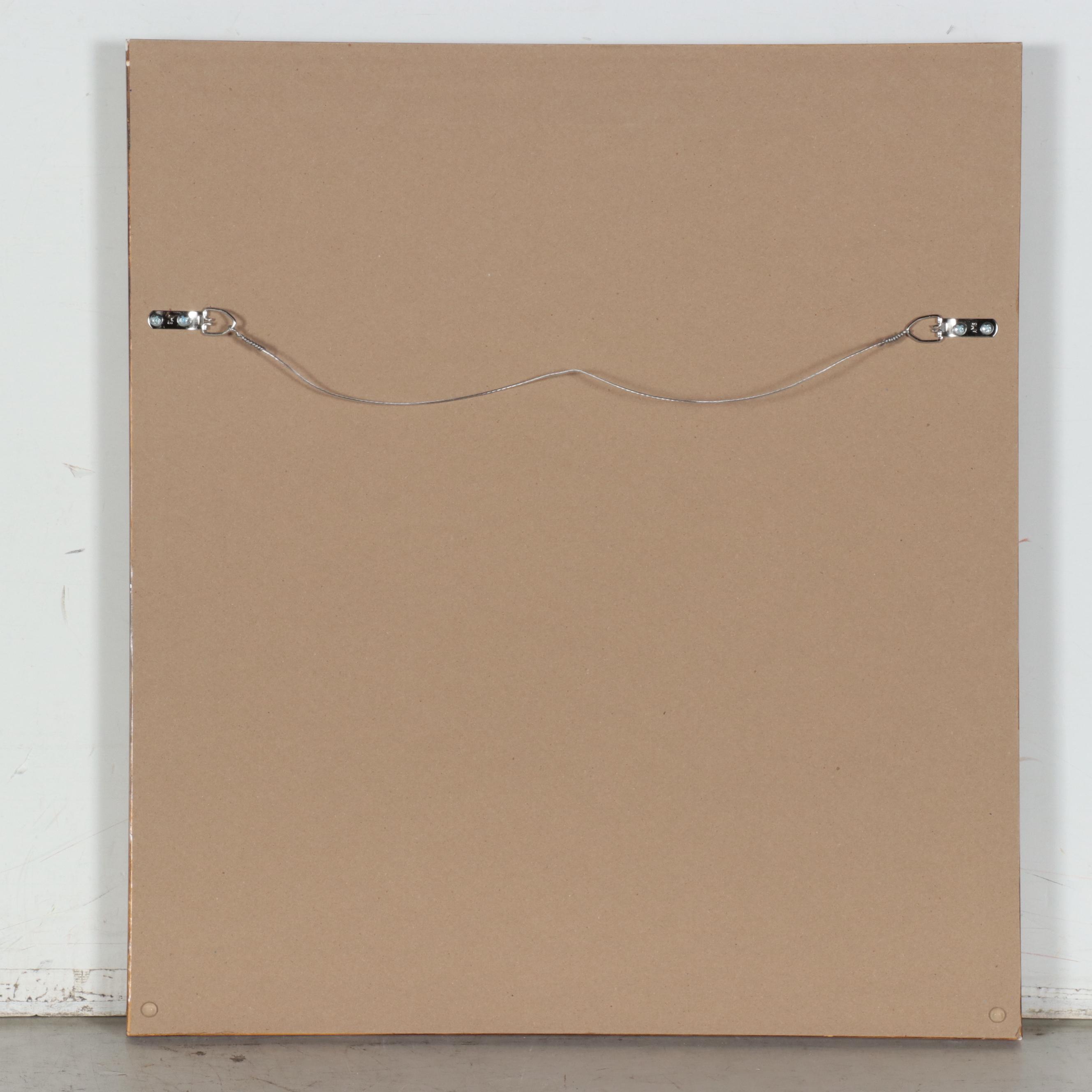 Peacock Mixed Media Painting, 21st Century