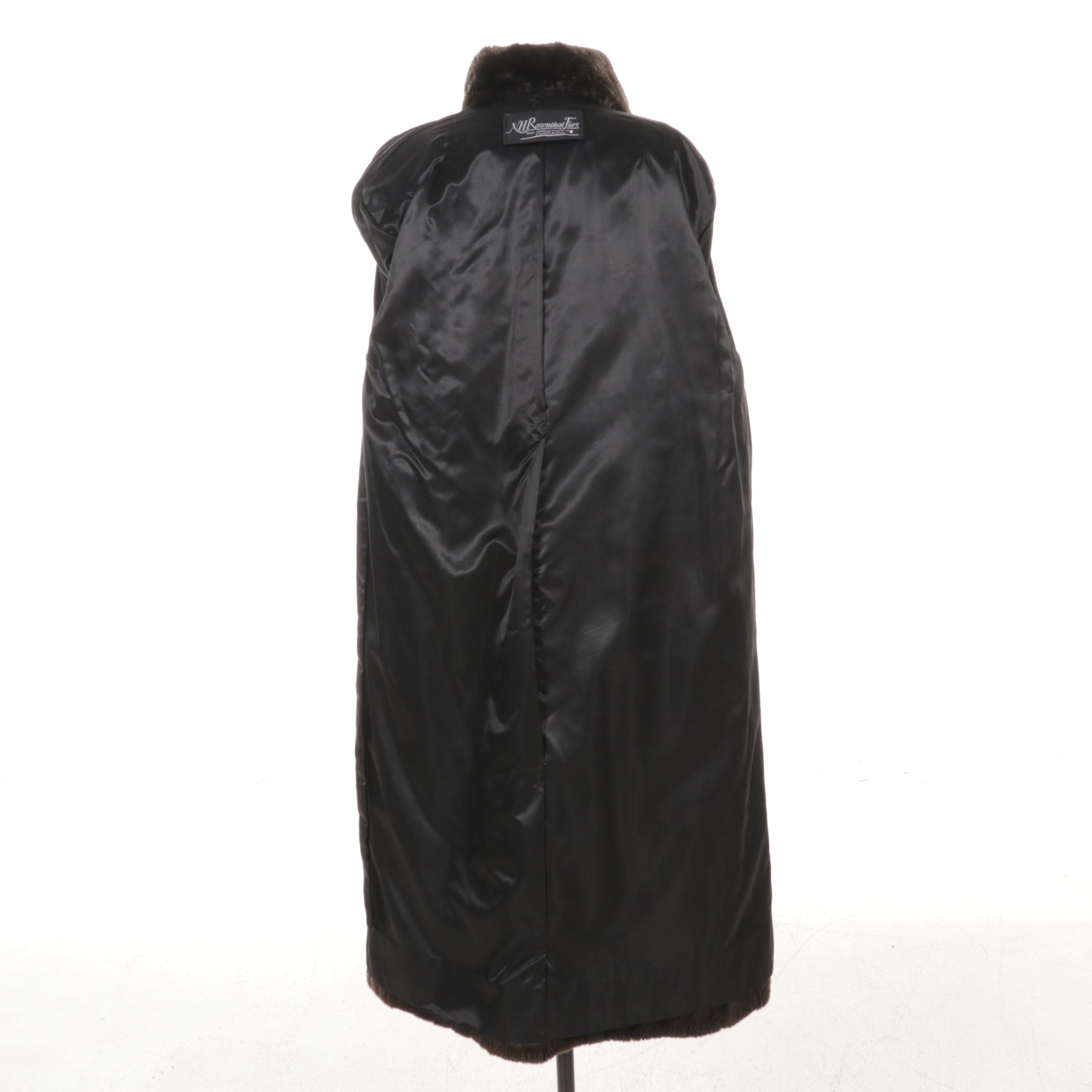 Sheared Beaver Fur Coat by Calvin Klein