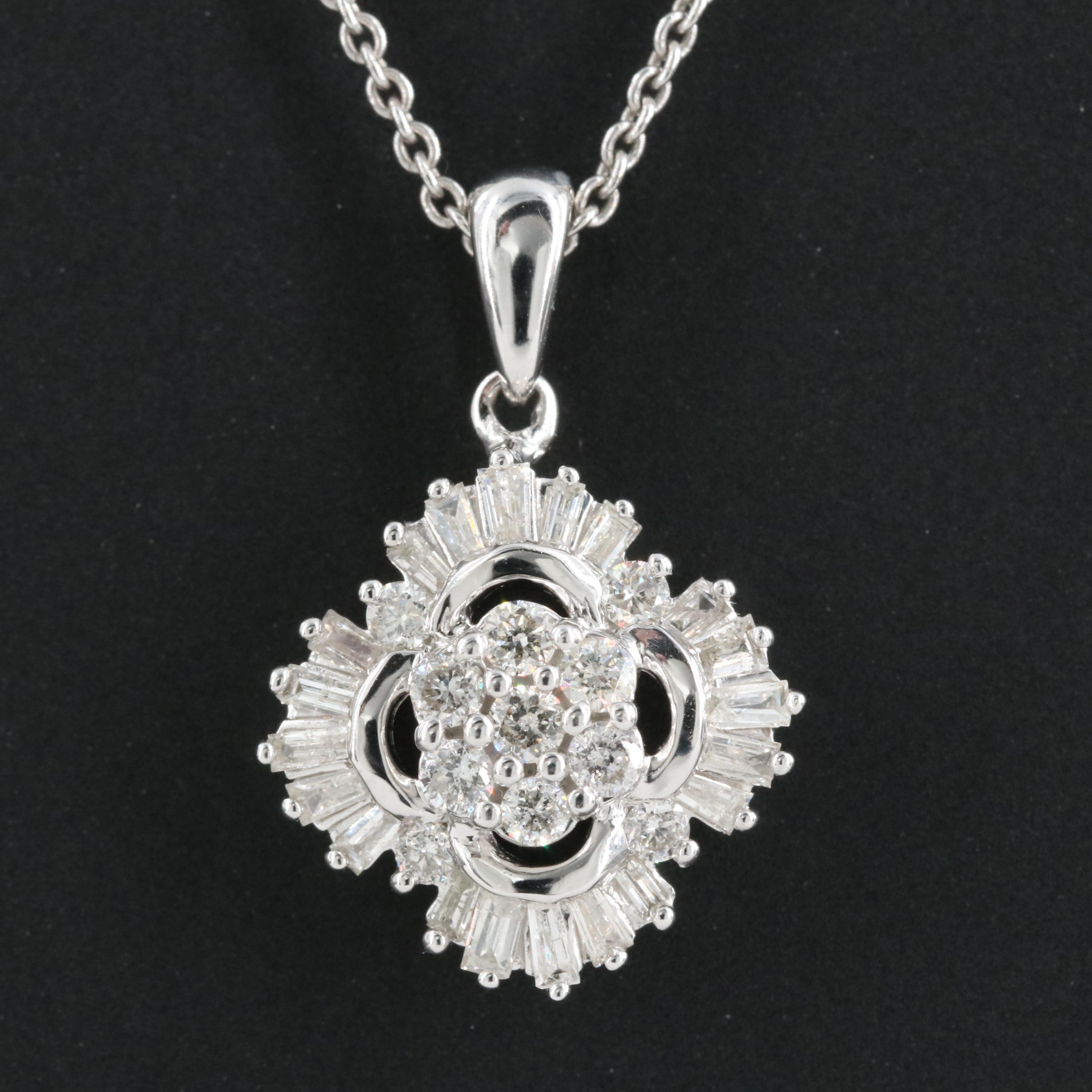 Vera Wang "Simply Vera" Sterling Diamond Necklace