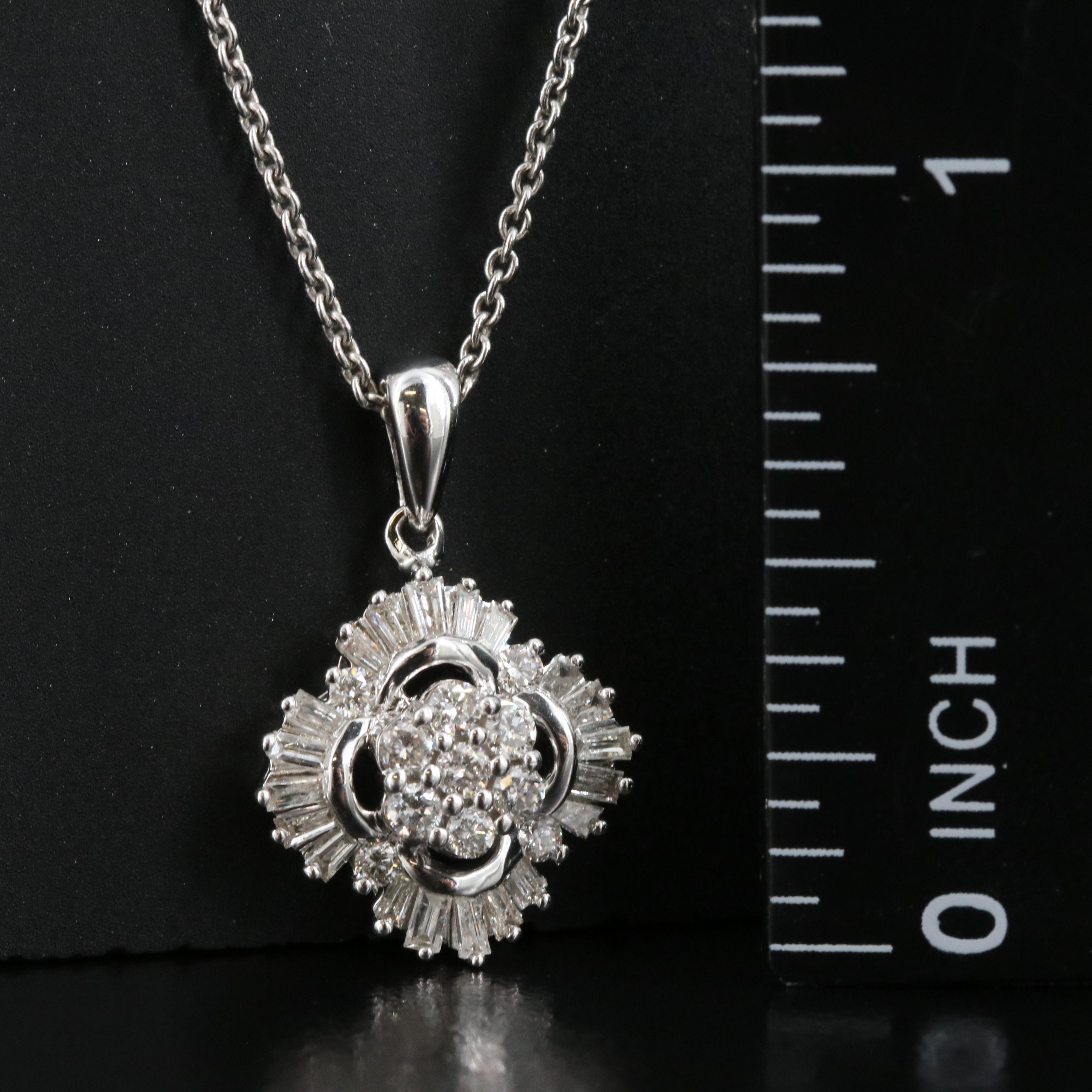 Vera Wang "Simply Vera" Sterling Diamond Necklace