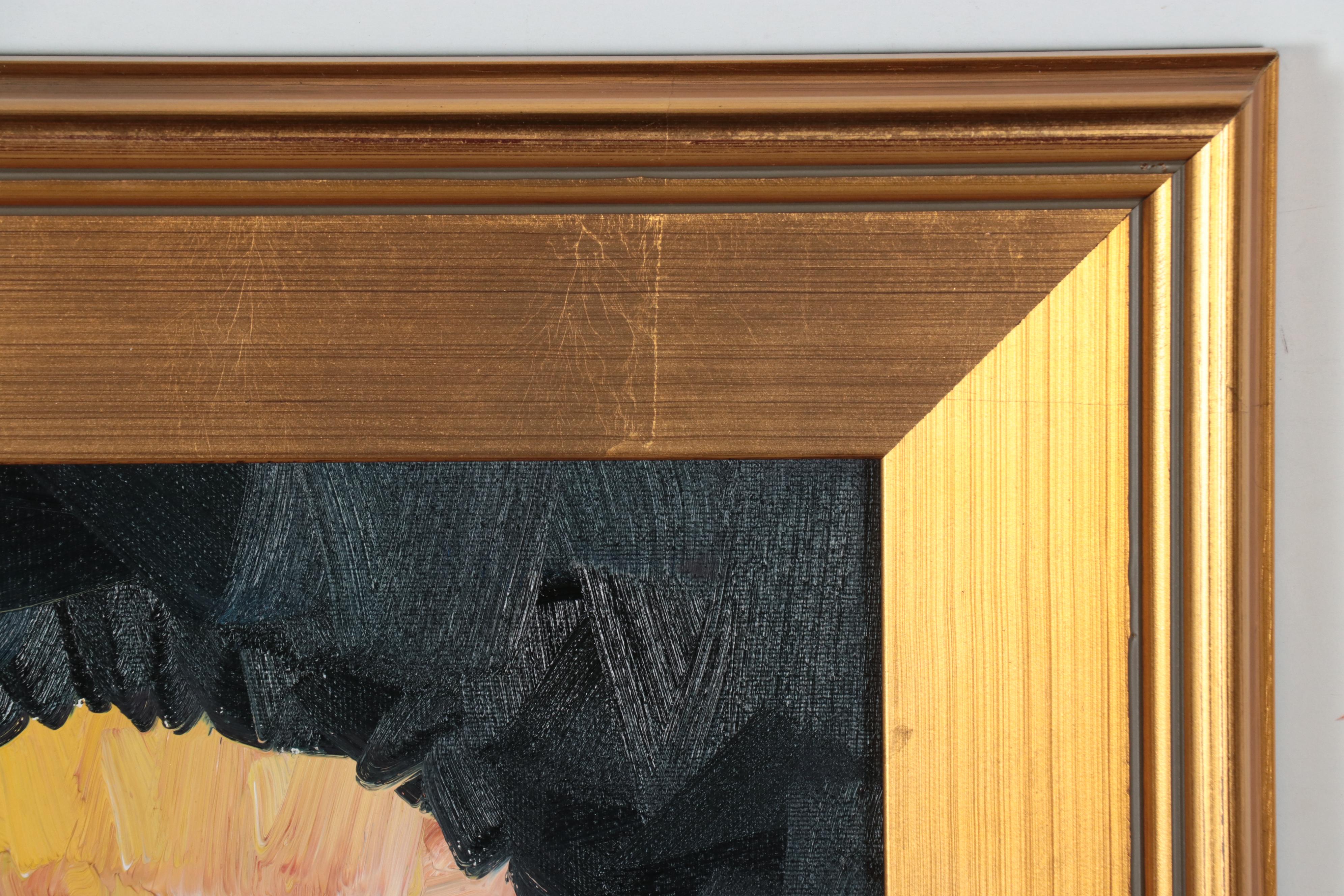 Jose Trujillo Oil Painting "Yellow Flowers," 2022