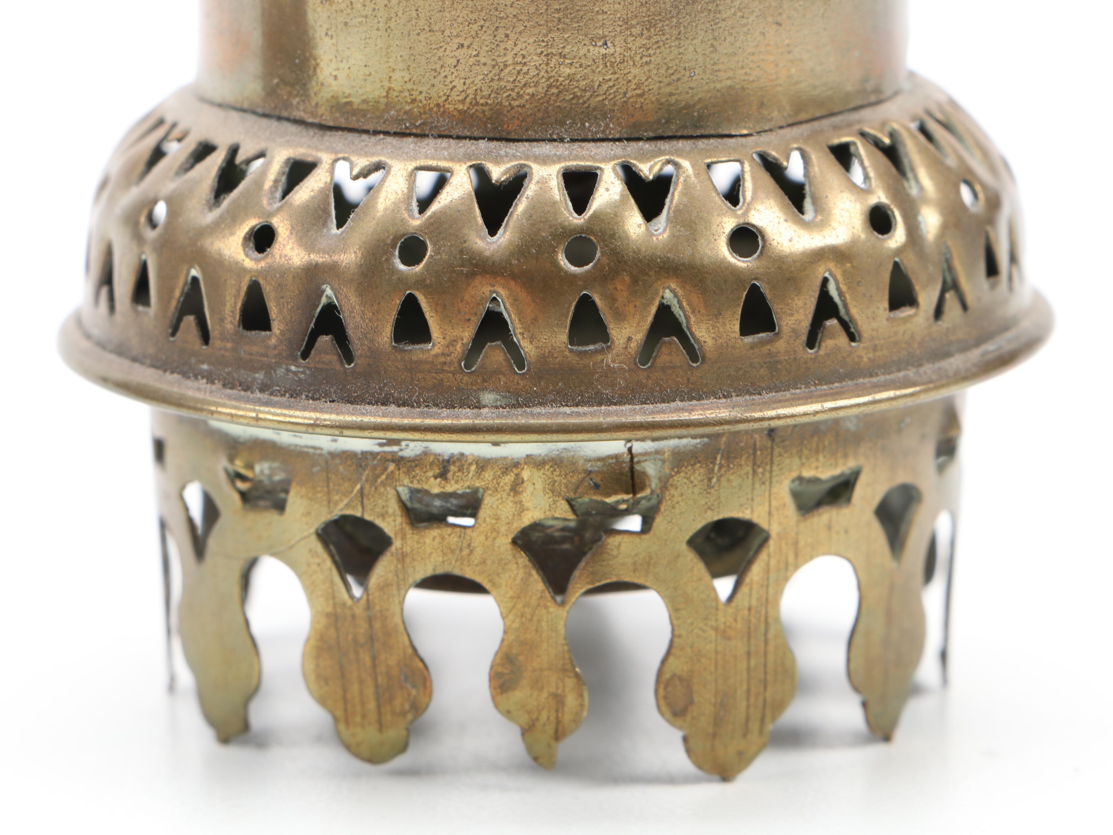 Pair of Great Western Railway Passageway Brass Wall Candle Sconces, Antique