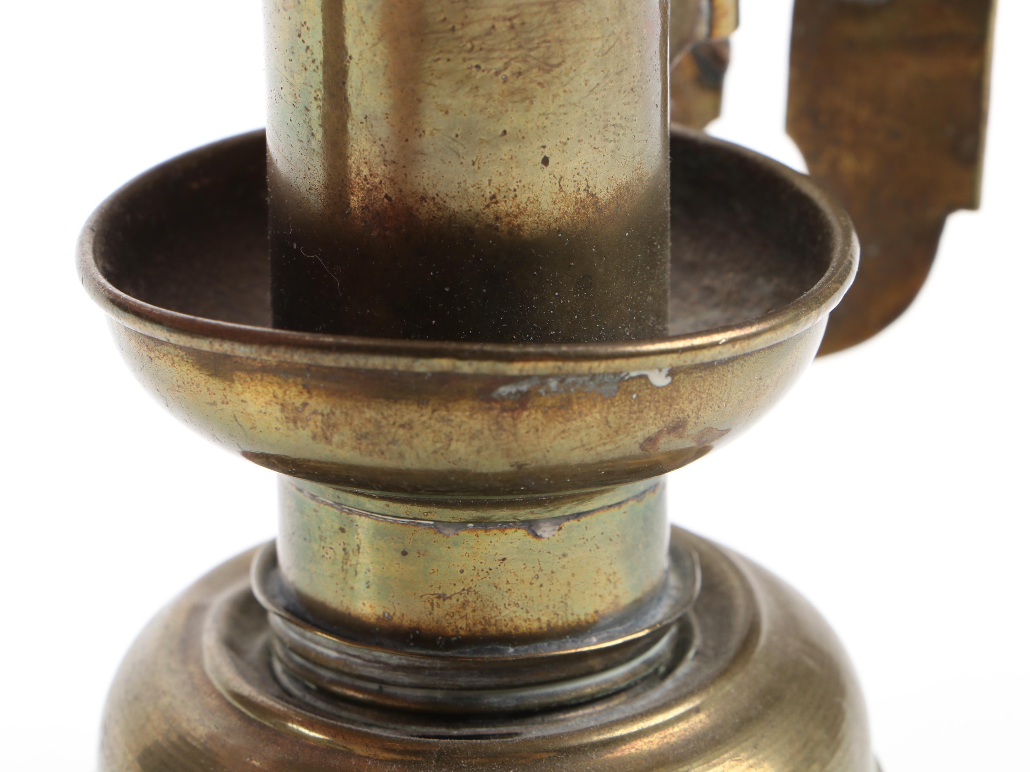 Pair of Great Western Railway Passageway Brass Wall Candle Sconces, Antique