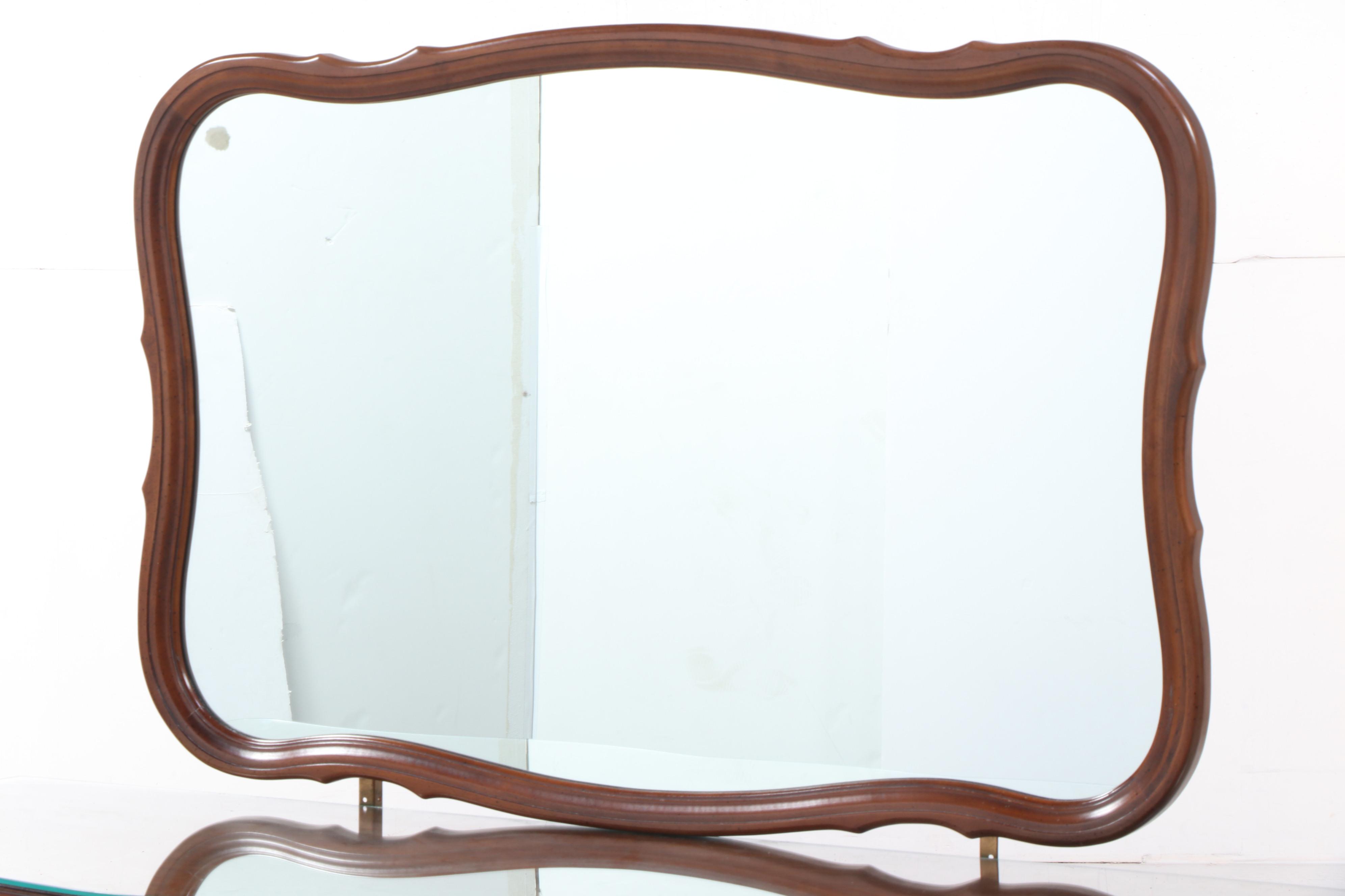 Dixie French Provincial Style Fruitwood-Stained Nine-Drawer Dresser