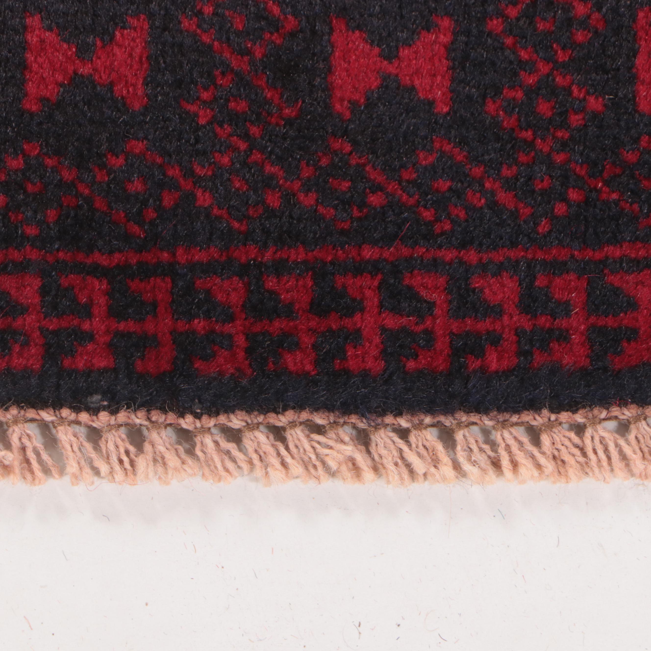 2'8 x 4'10 Hand-Knotted Afghan Baluch Prayer Rug