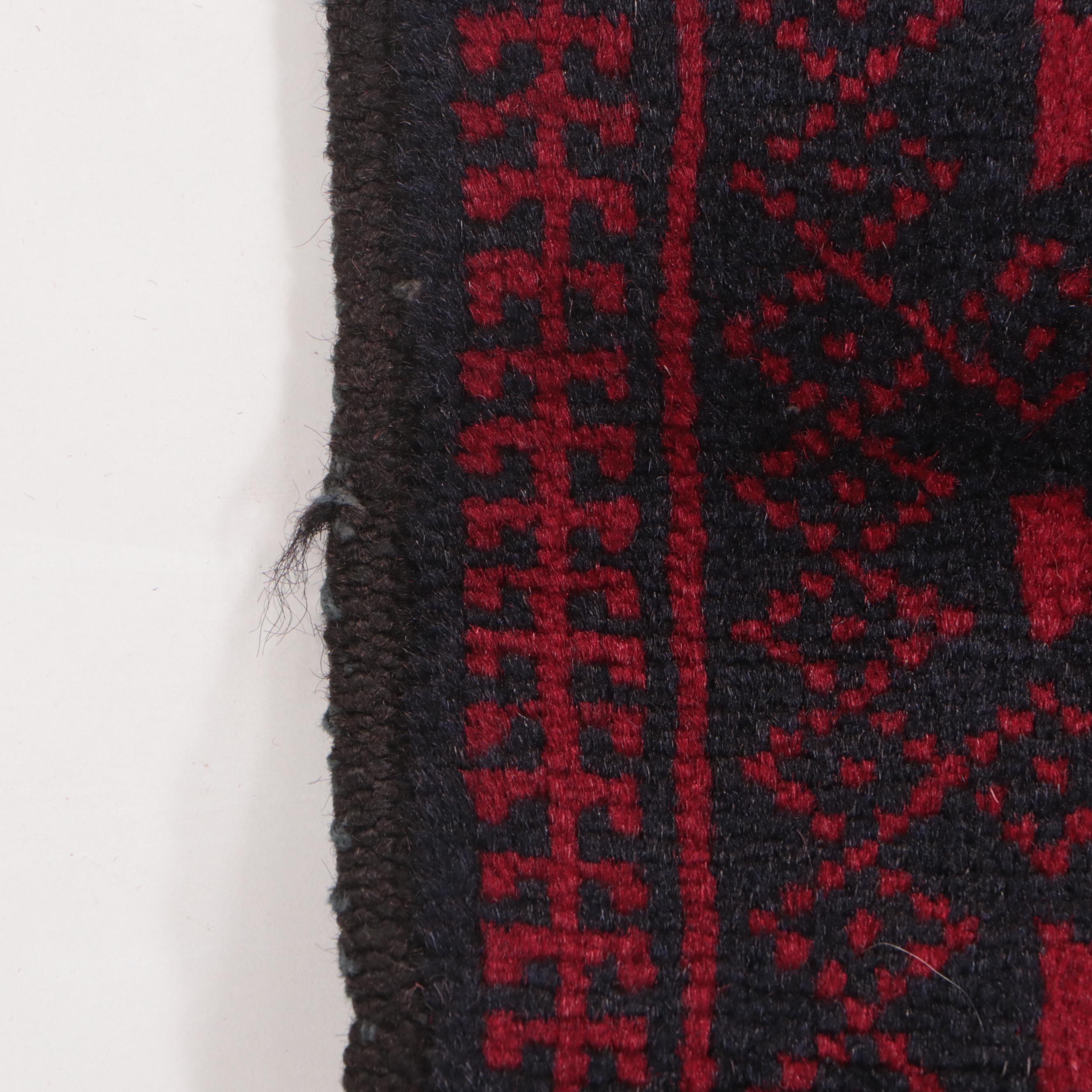 2'8 x 4'10 Hand-Knotted Afghan Baluch Prayer Rug