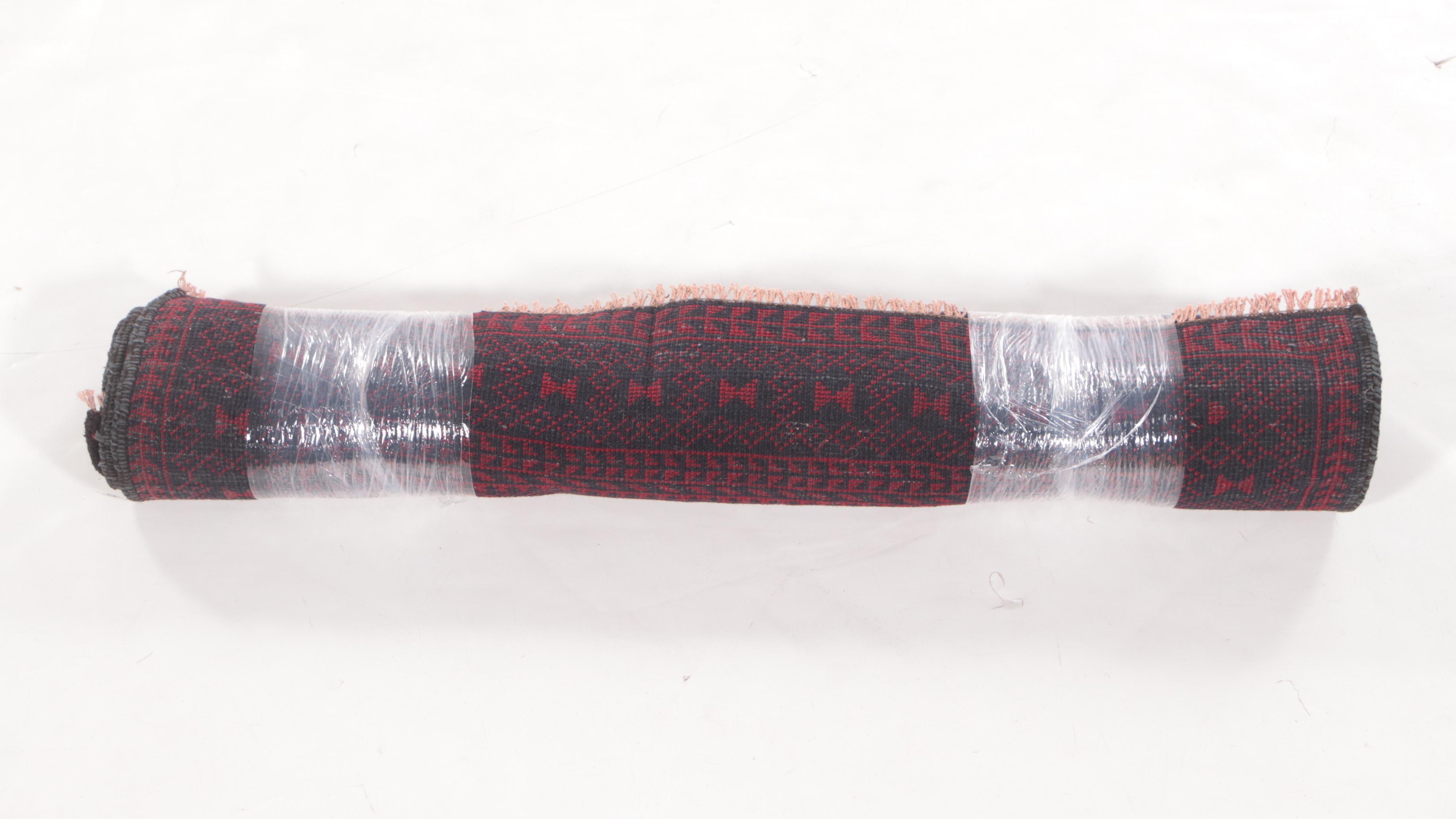 2'8 x 4'10 Hand-Knotted Afghan Baluch Prayer Rug