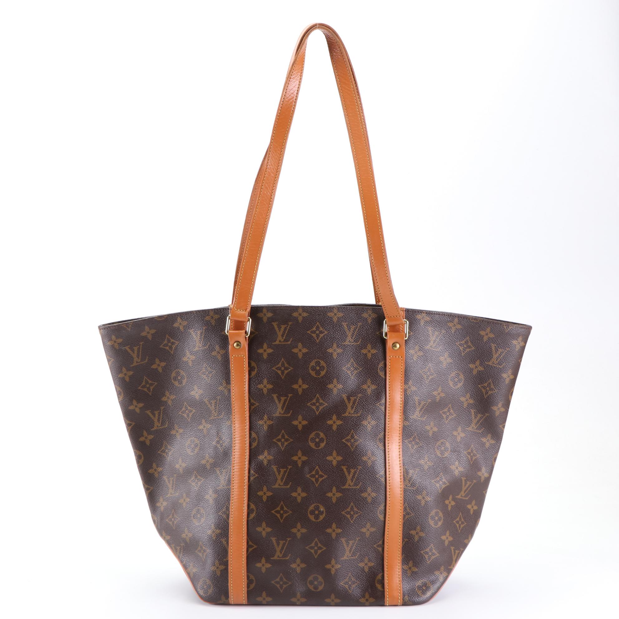 Louis Vuitton Sac Shopping Tote in Monogram Canvas and Vachetta Leather