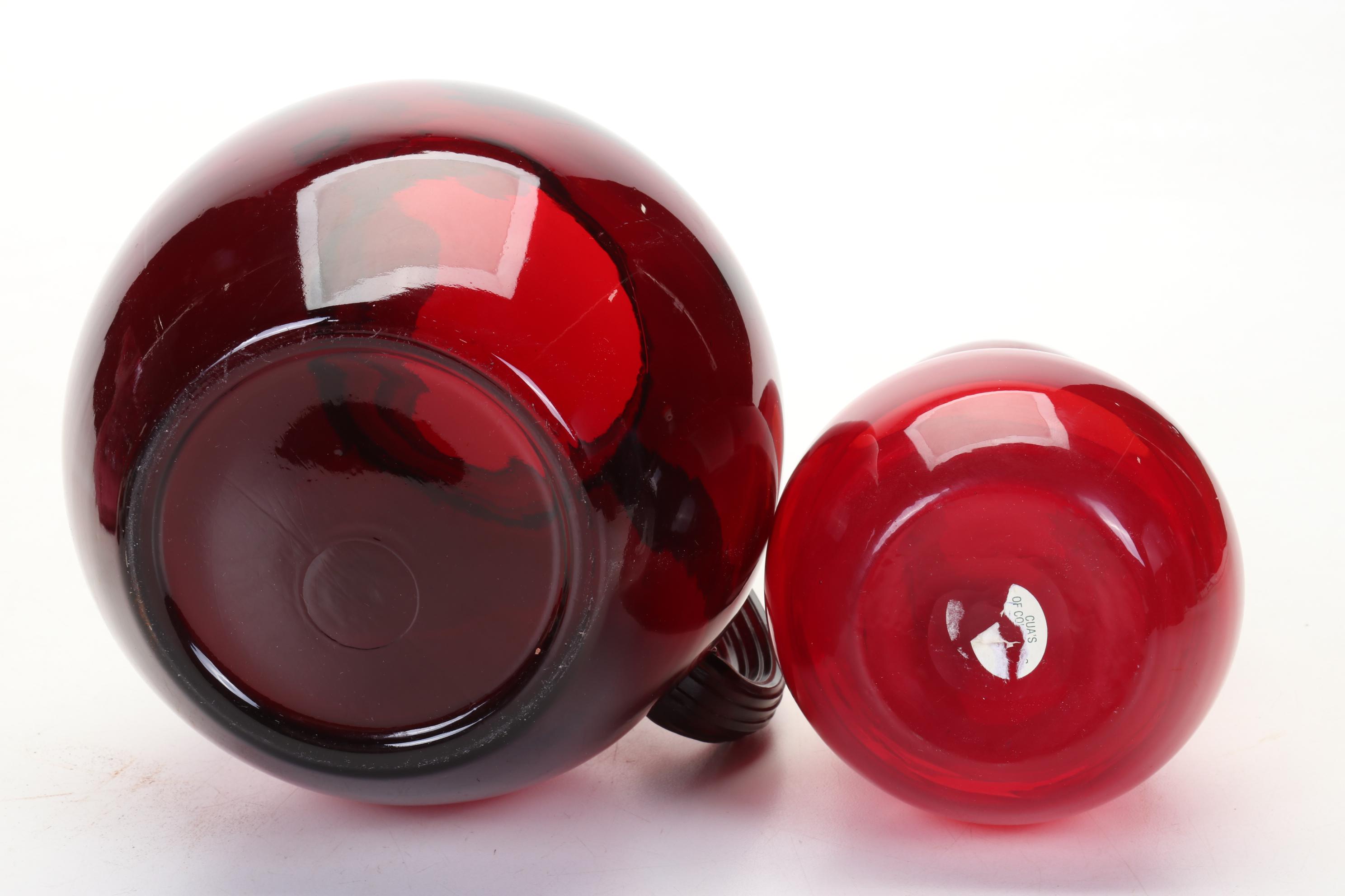 Ruby Red & Cranberry Glass Featuring Fenton, Anchor Hocking, & More Dinnerware