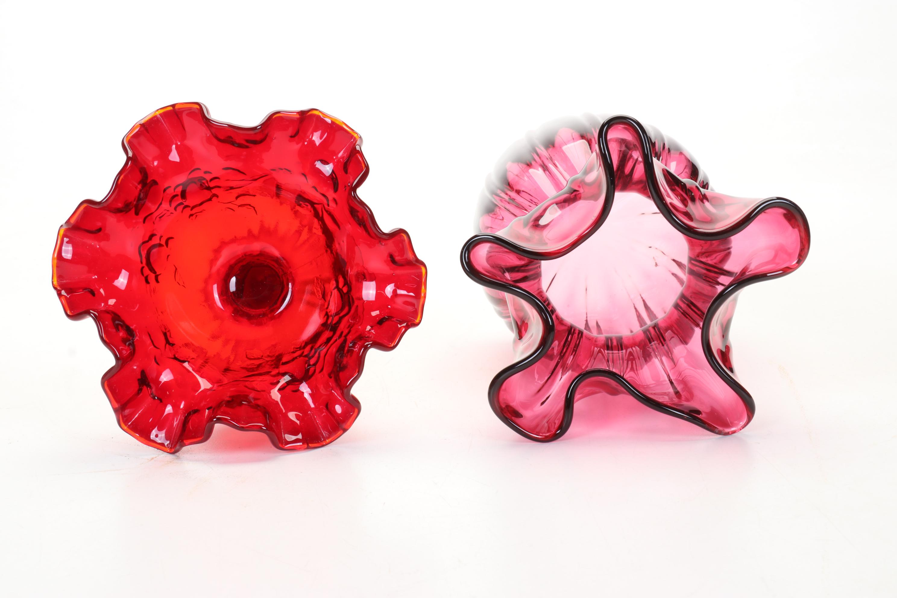 Ruby Red & Cranberry Glass Featuring Fenton, Anchor Hocking, & More Dinnerware
