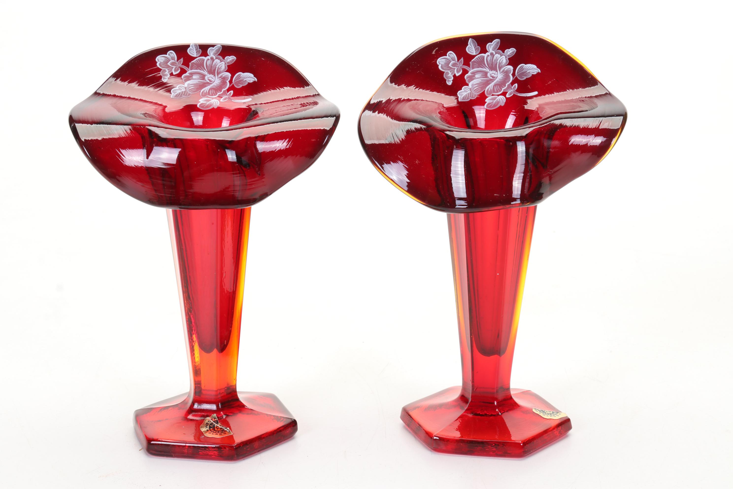 Ruby Red & Cranberry Glass Featuring Fenton, Anchor Hocking, & More Dinnerware