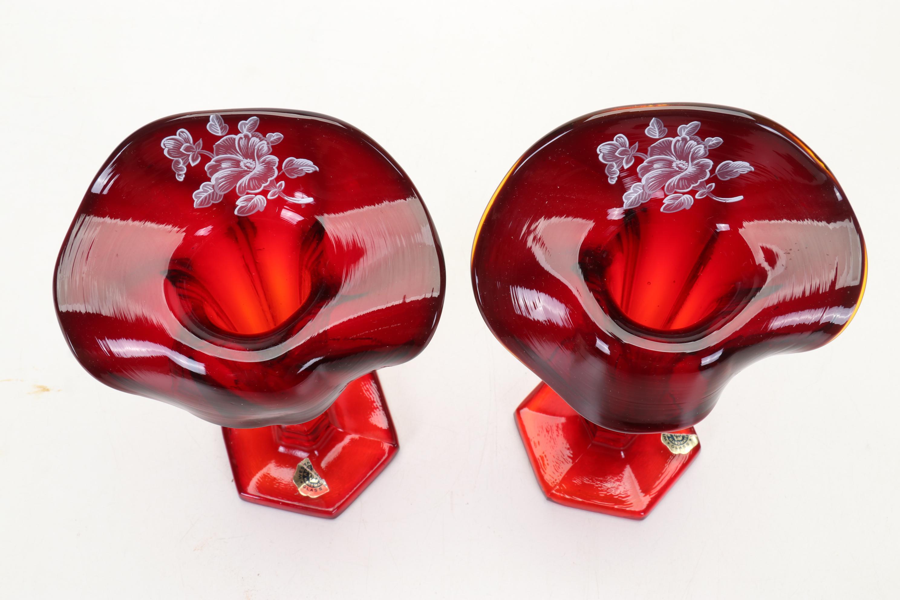 Ruby Red & Cranberry Glass Featuring Fenton, Anchor Hocking, & More Dinnerware