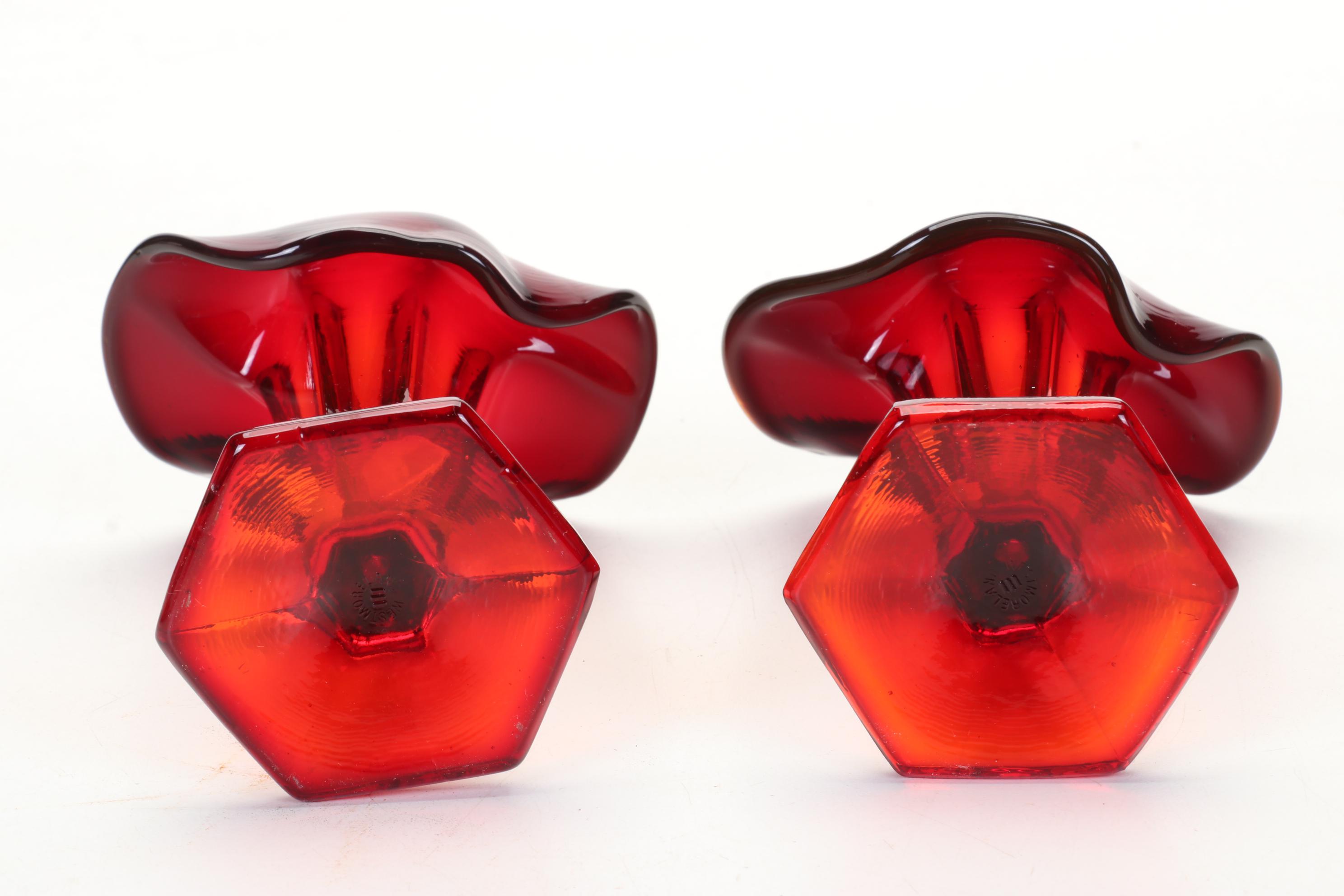 Ruby Red & Cranberry Glass Featuring Fenton, Anchor Hocking, & More Dinnerware