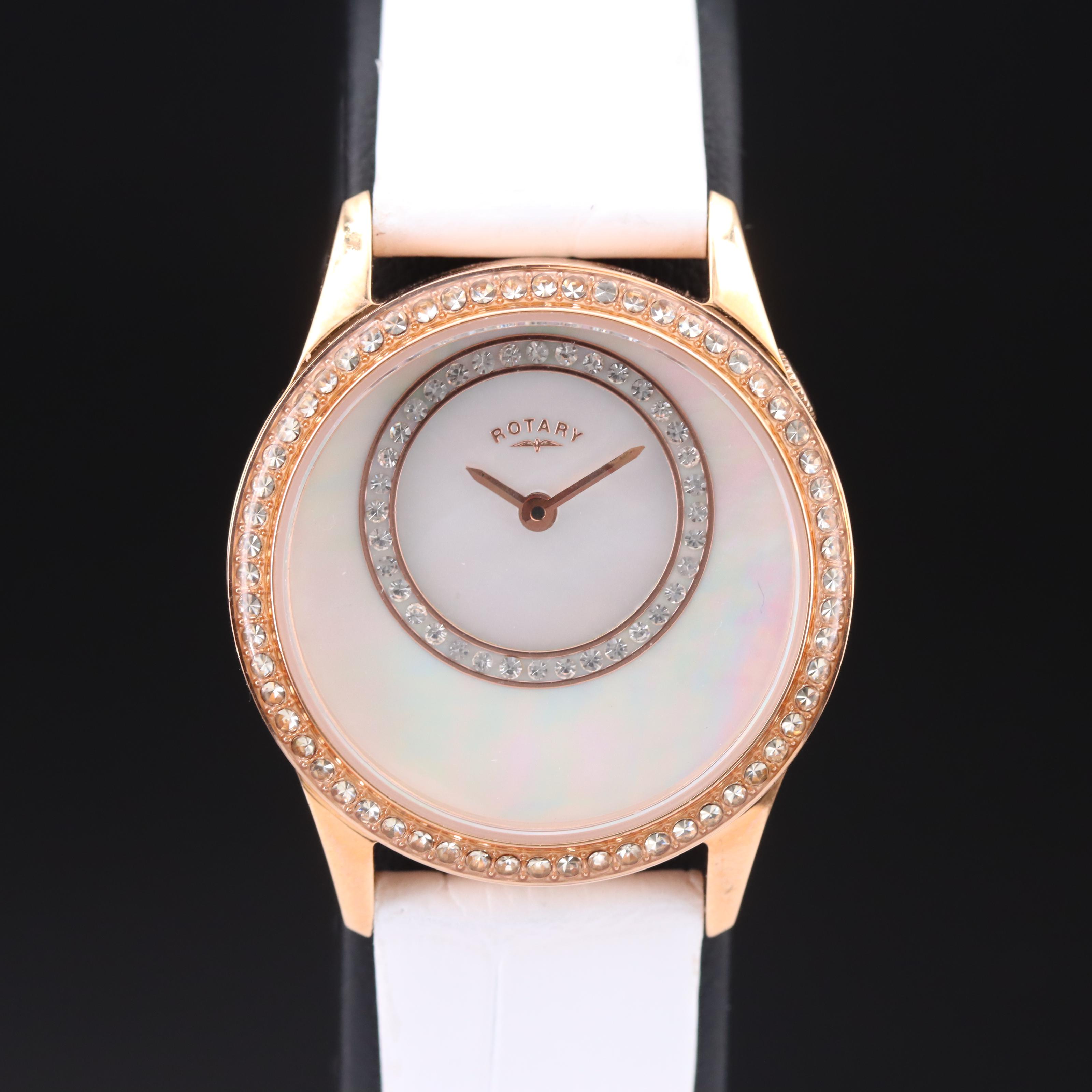 Rotary Mother-of-Pearl Dial Quartz Watch
