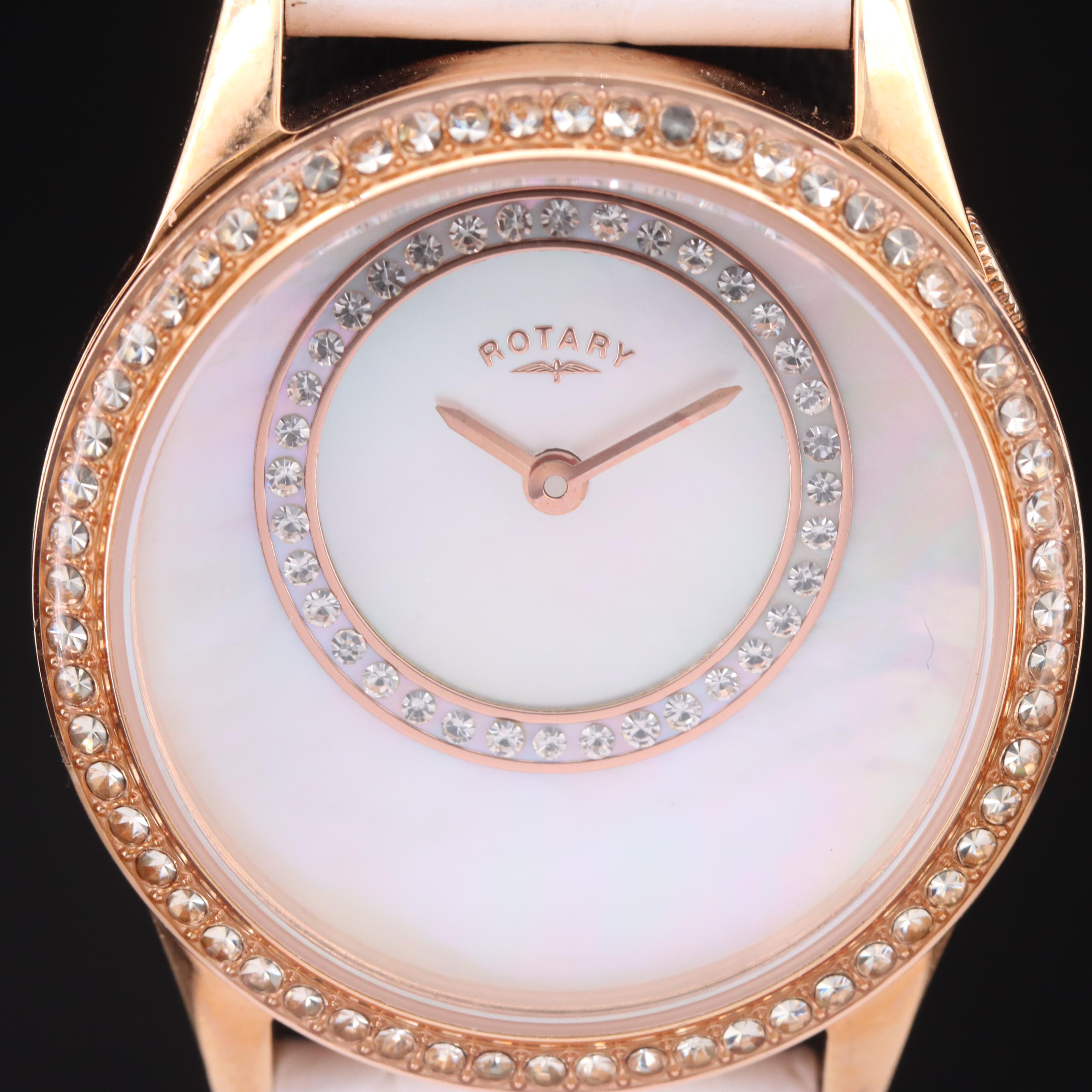 Rotary Mother-of-Pearl Dial Quartz Watch