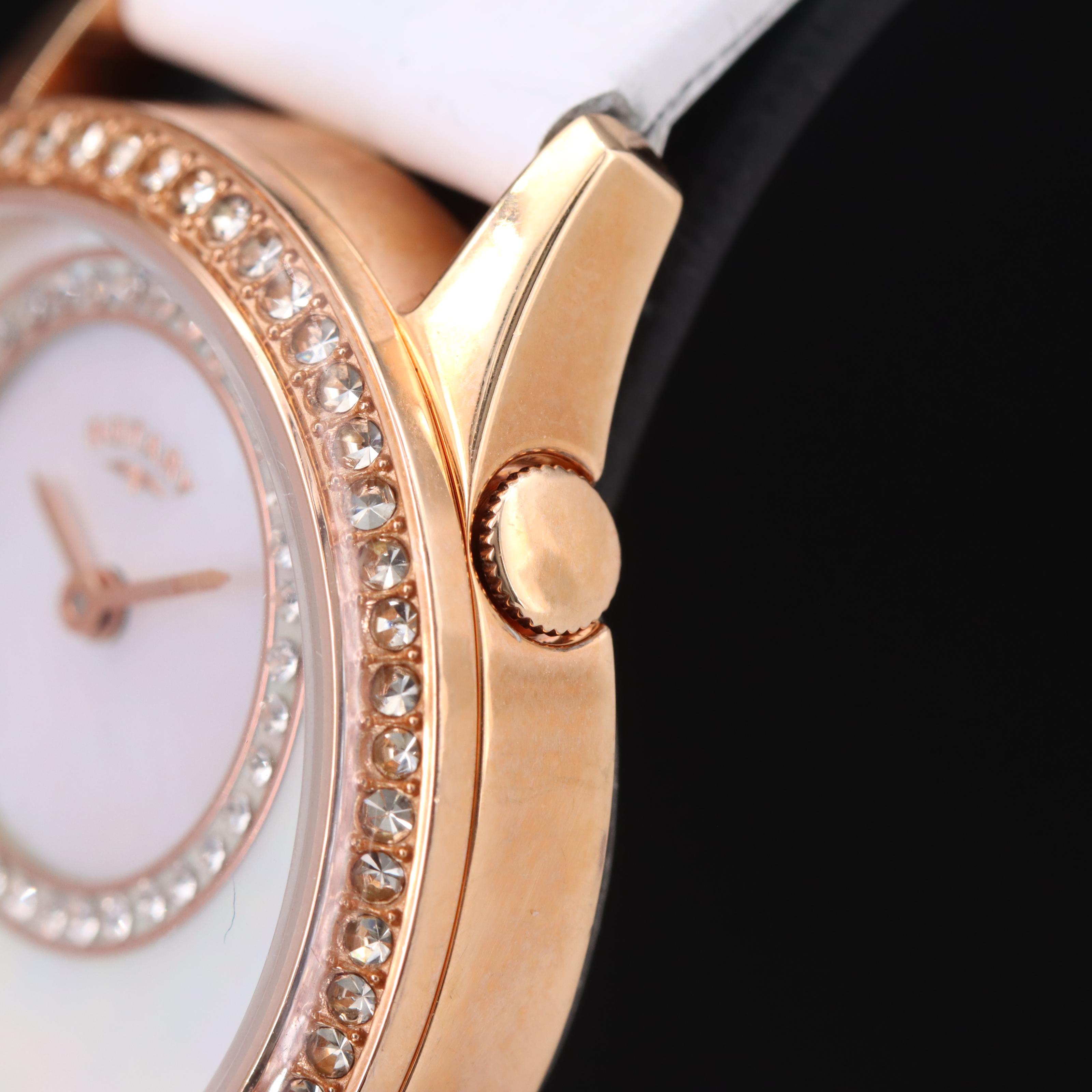 Rotary Mother-of-Pearl Dial Quartz Watch