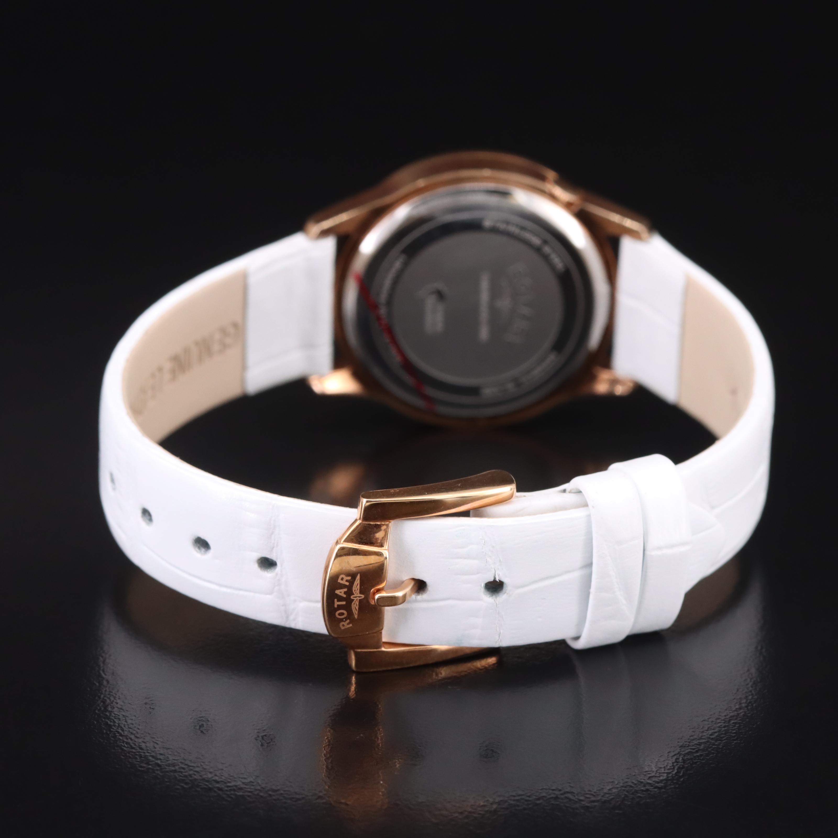 Rotary Mother-of-Pearl Dial Quartz Watch