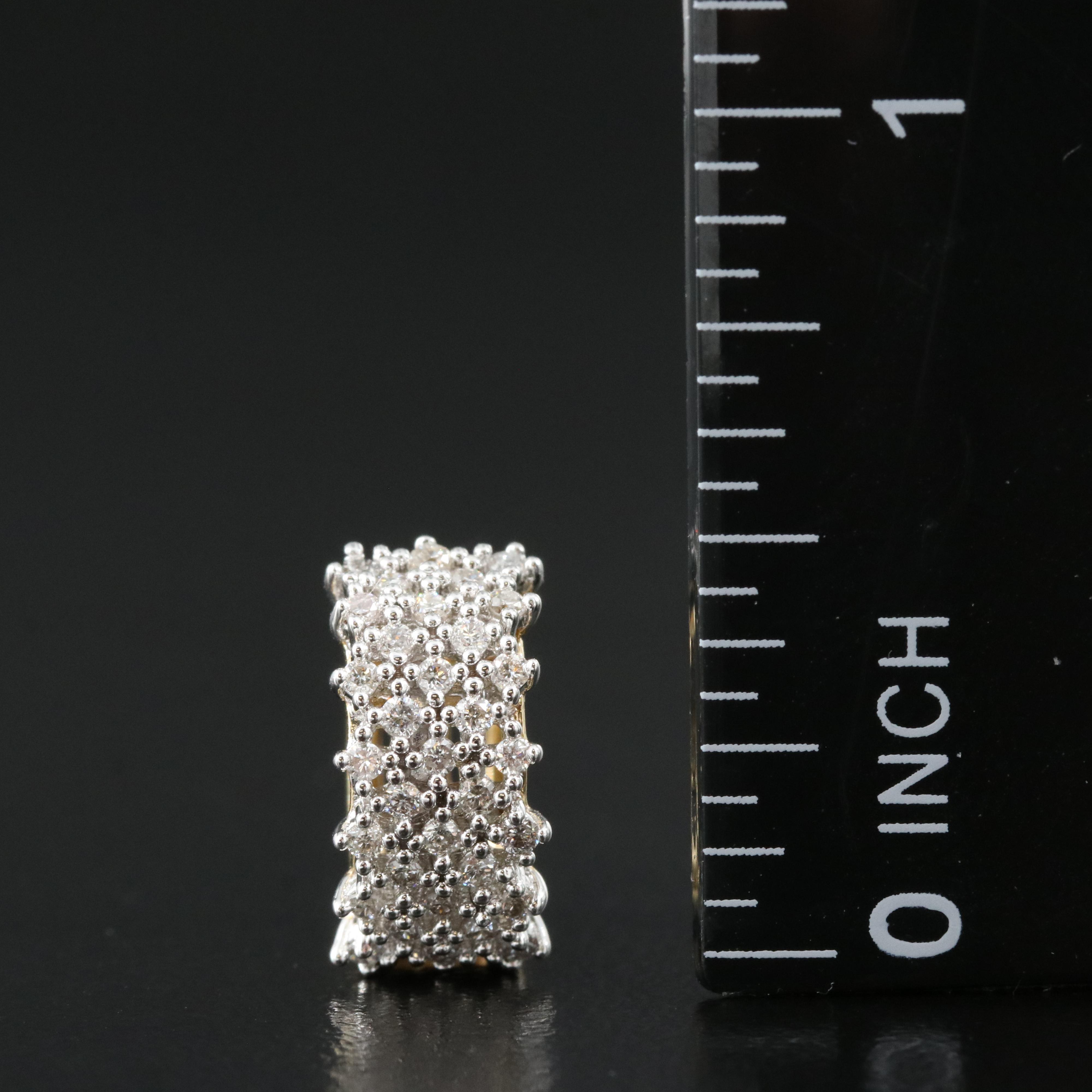 Sterling Diamond Small Hoop Earrings