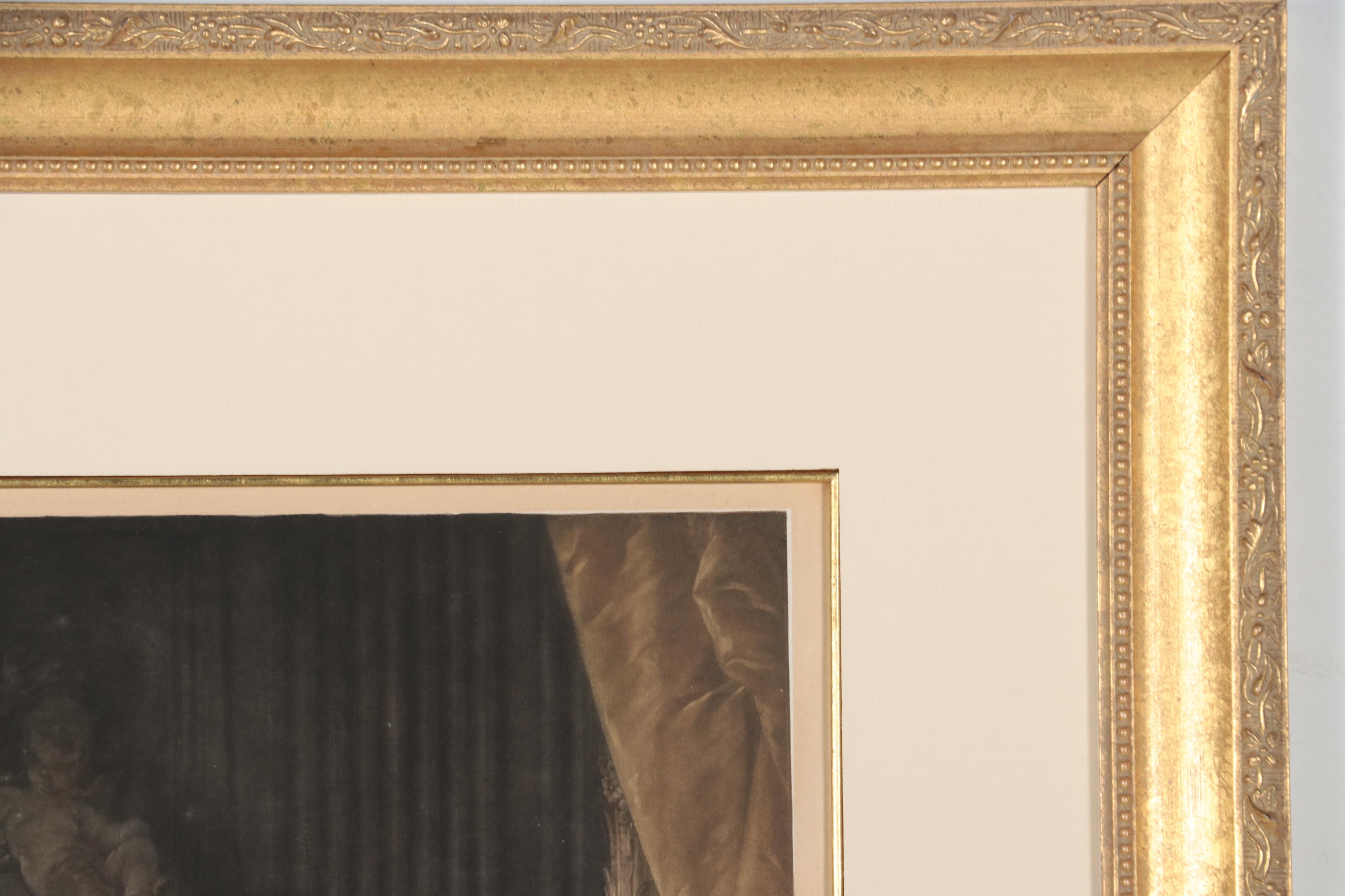 Aquatint After Francois Boucher "Madame La Marquise de Pompadour"