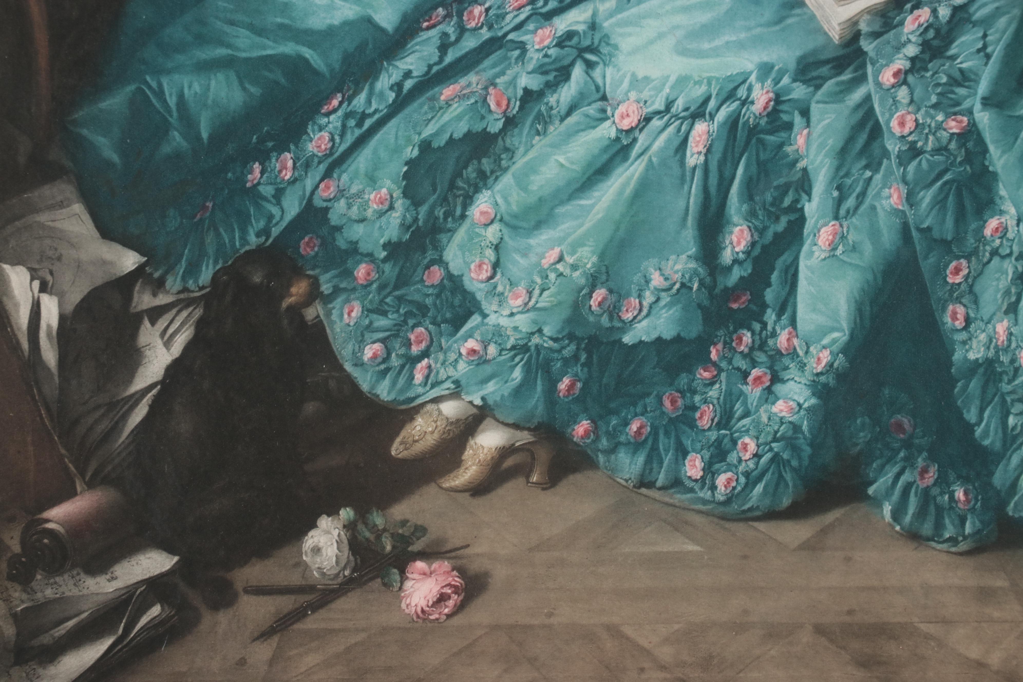 Aquatint After Francois Boucher "Madame La Marquise de Pompadour"