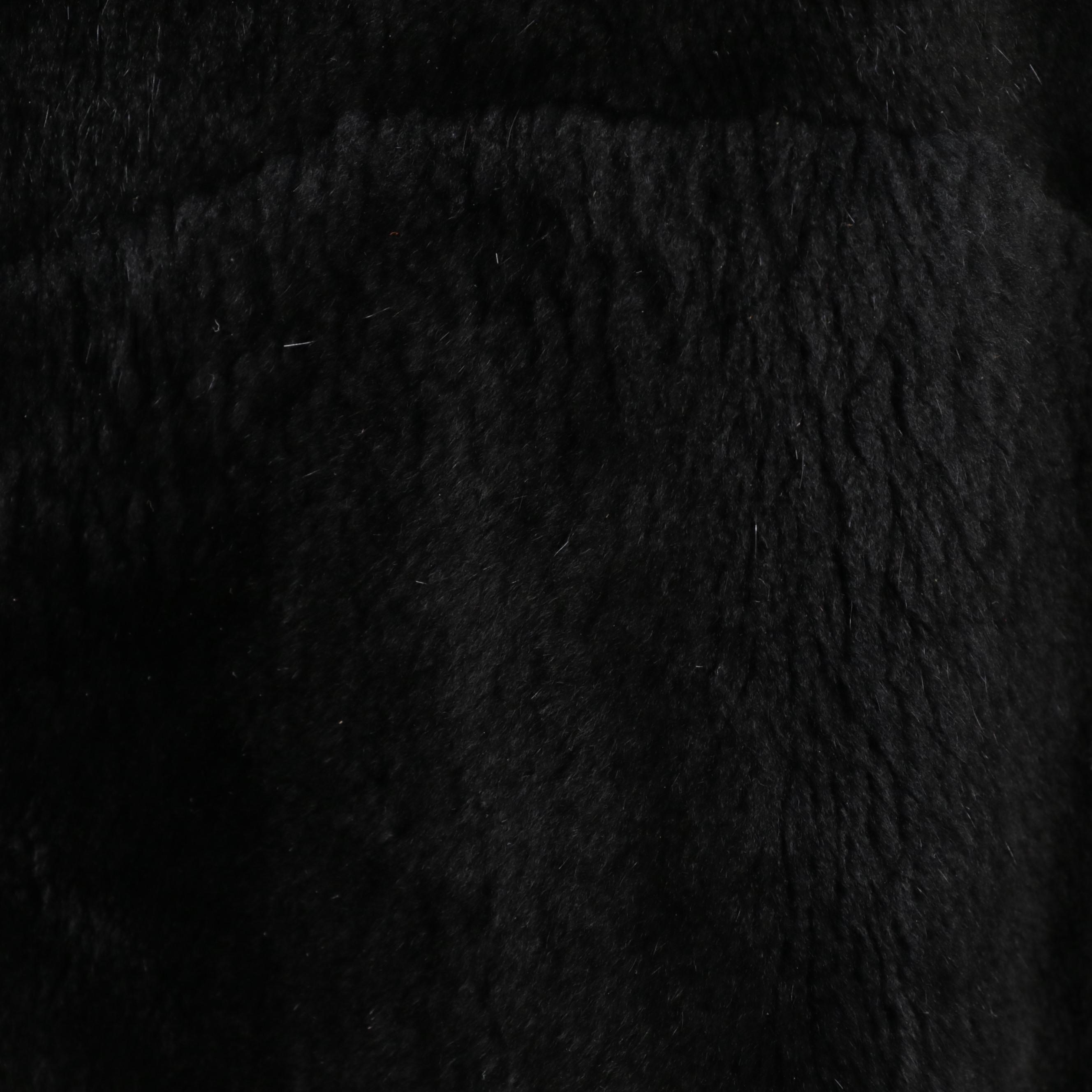 Christian Dior Red Coat with Sheared Beaver Fur Lining and Enameled Buttons