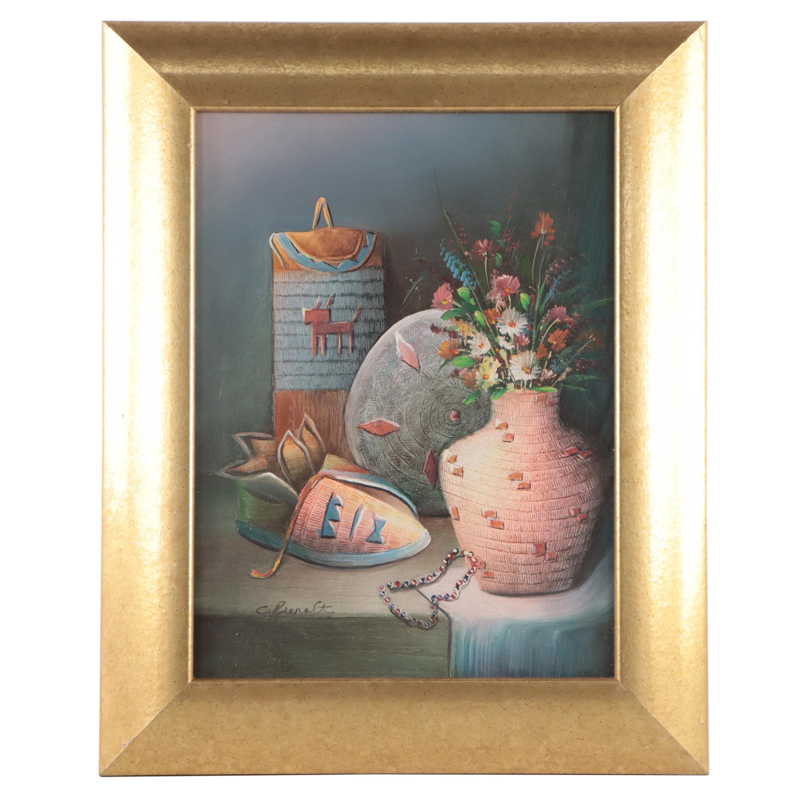 Charles Benolt Acrylic Still Life Painting