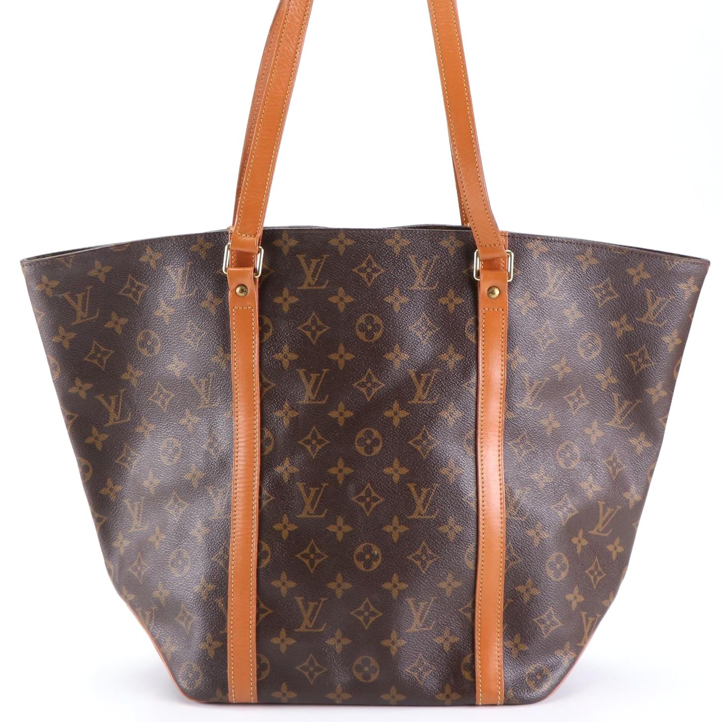 Louis Vuitton Sac Shopping Tote in Monogram Canvas and Vachetta Leather