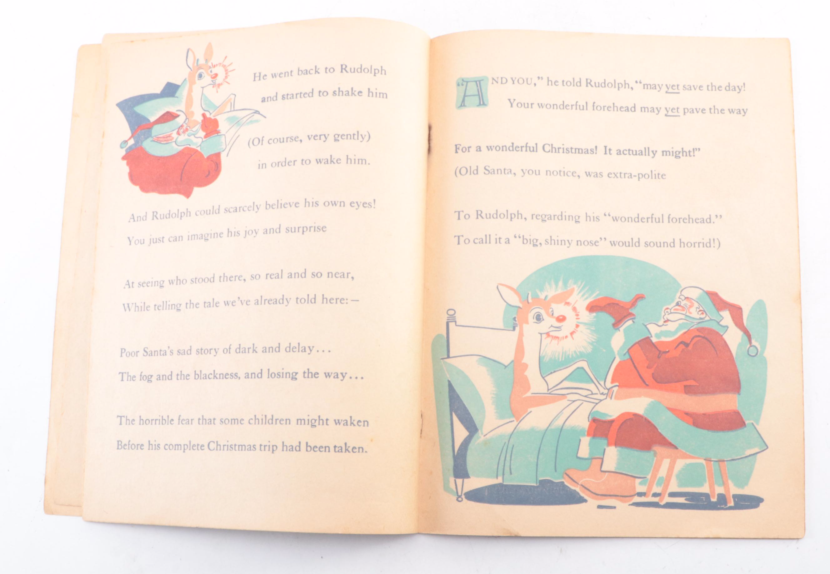 Illustrated "Rudolph the Red-Nosed Reindeer" by Robert L. May, 1939