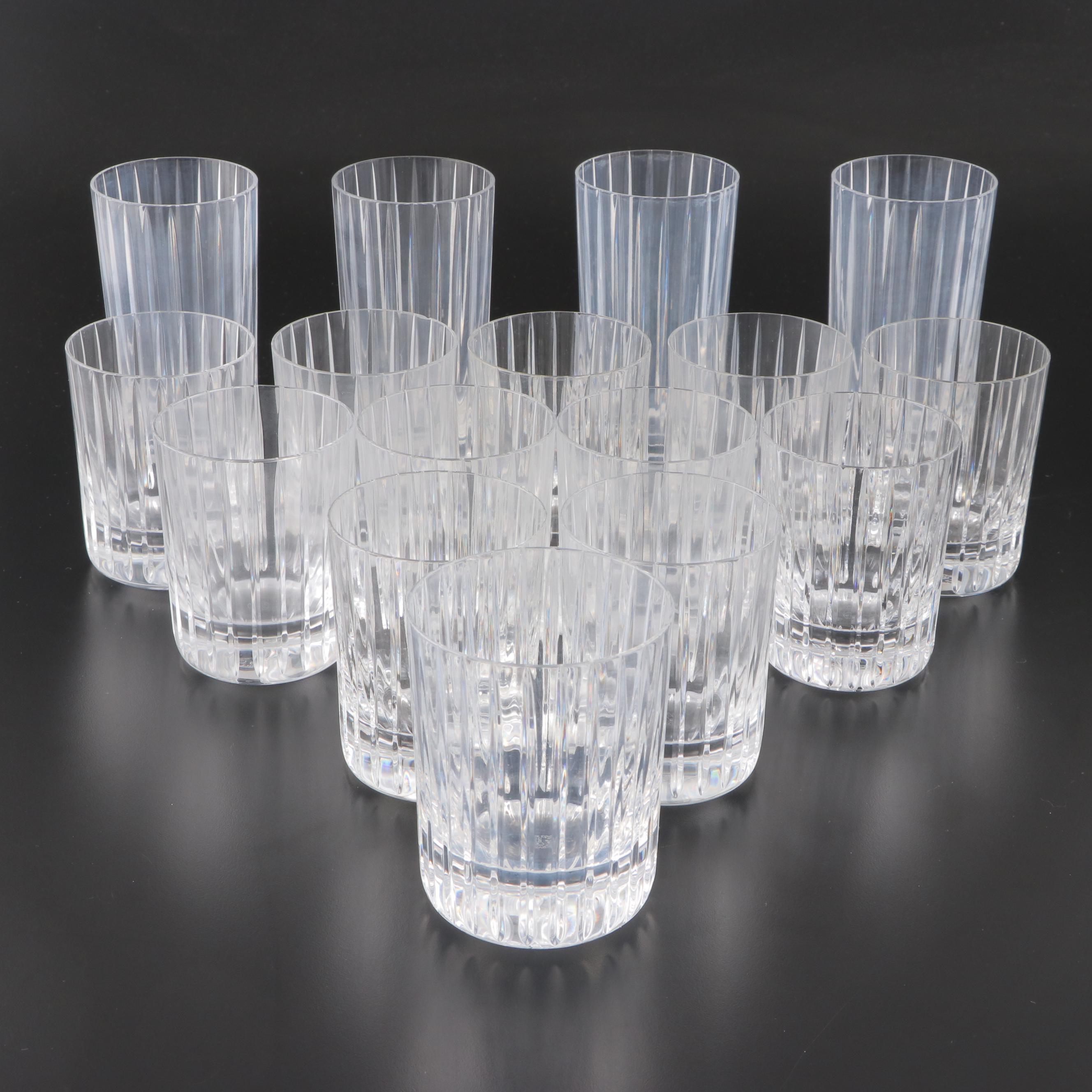 Baccarat Crystal "Harmonie" Old Fashioned and Highball Glasses