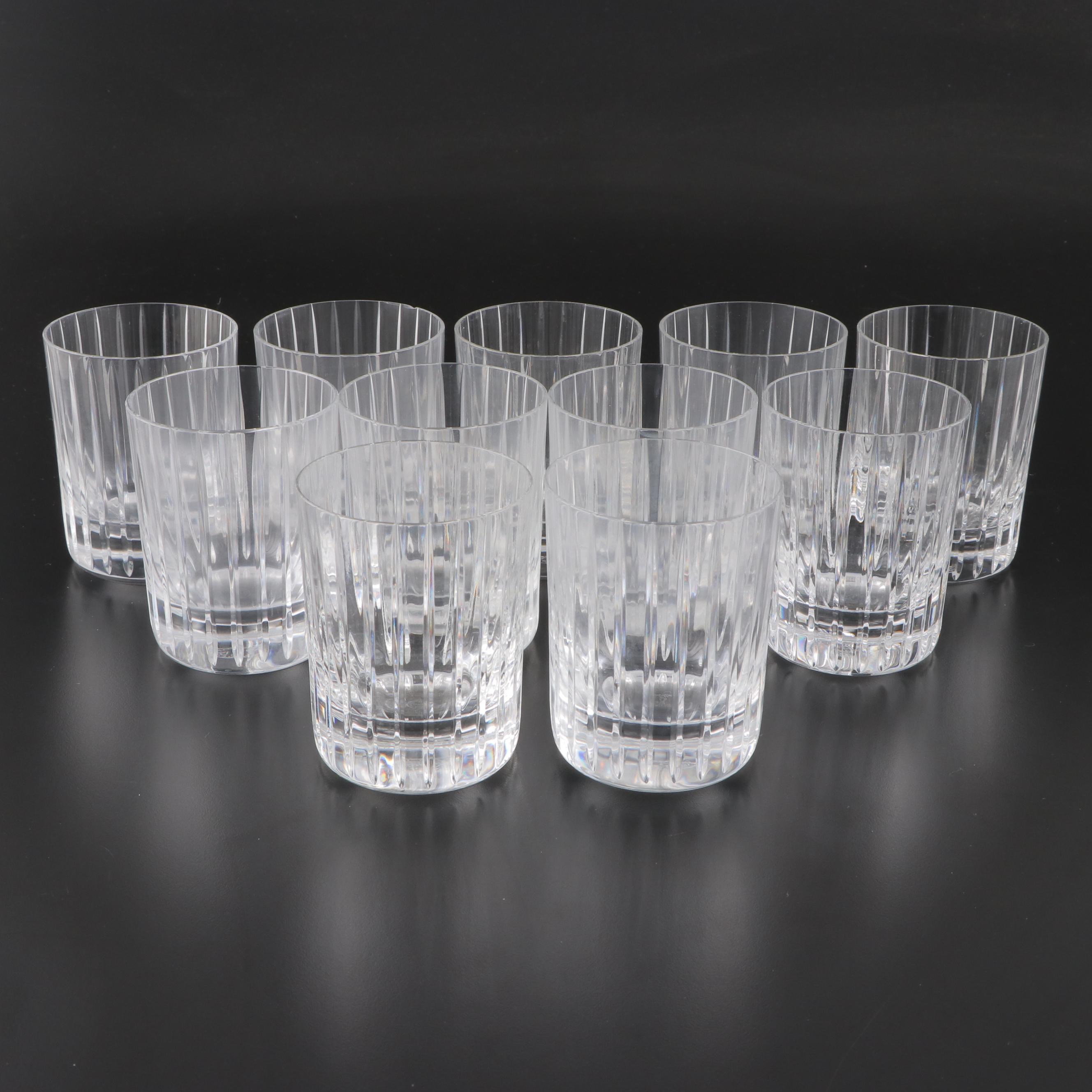 Baccarat Crystal "Harmonie" Old Fashioned and Highball Glasses